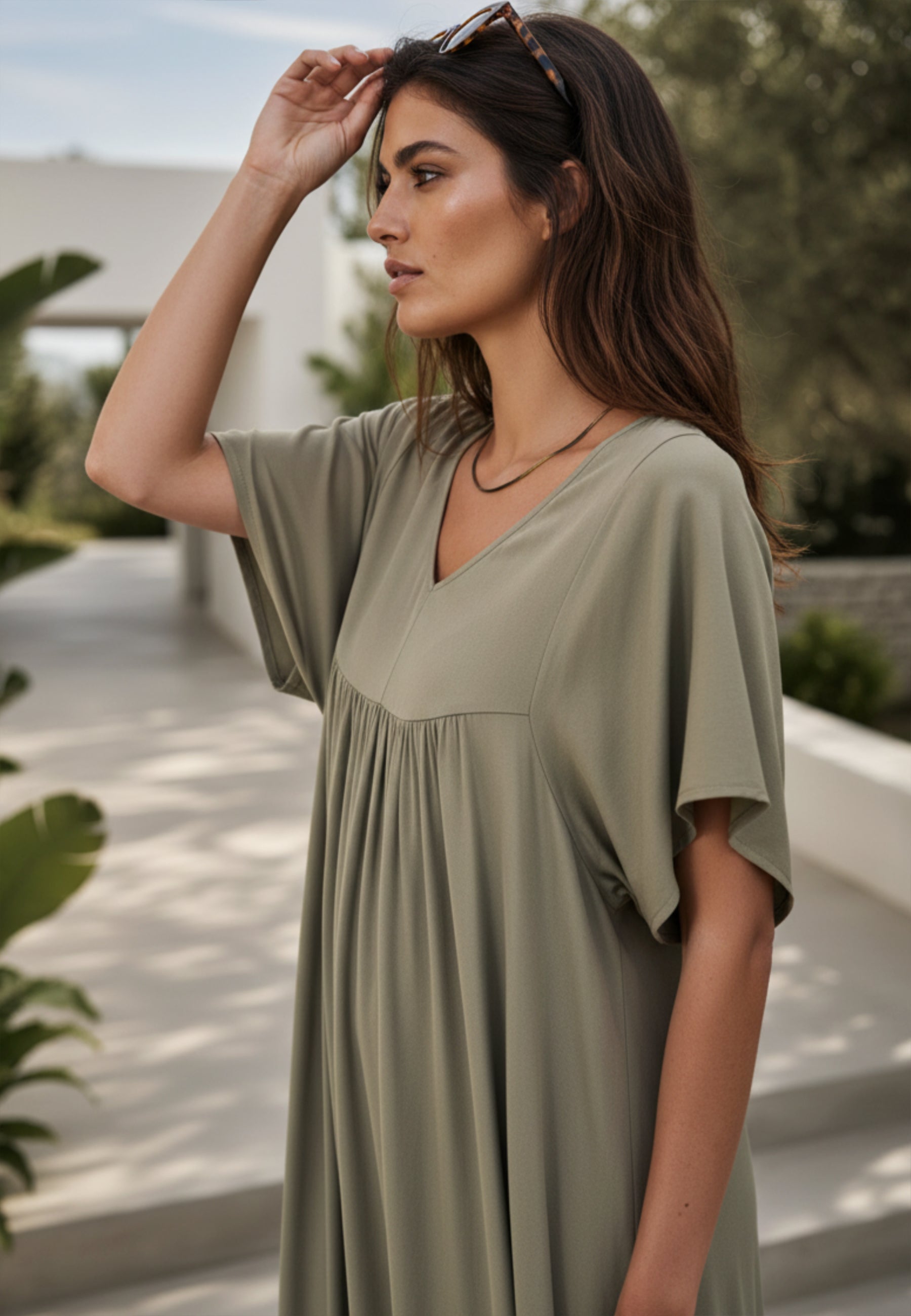 Maxikleid SOFT LINE aus Viskose