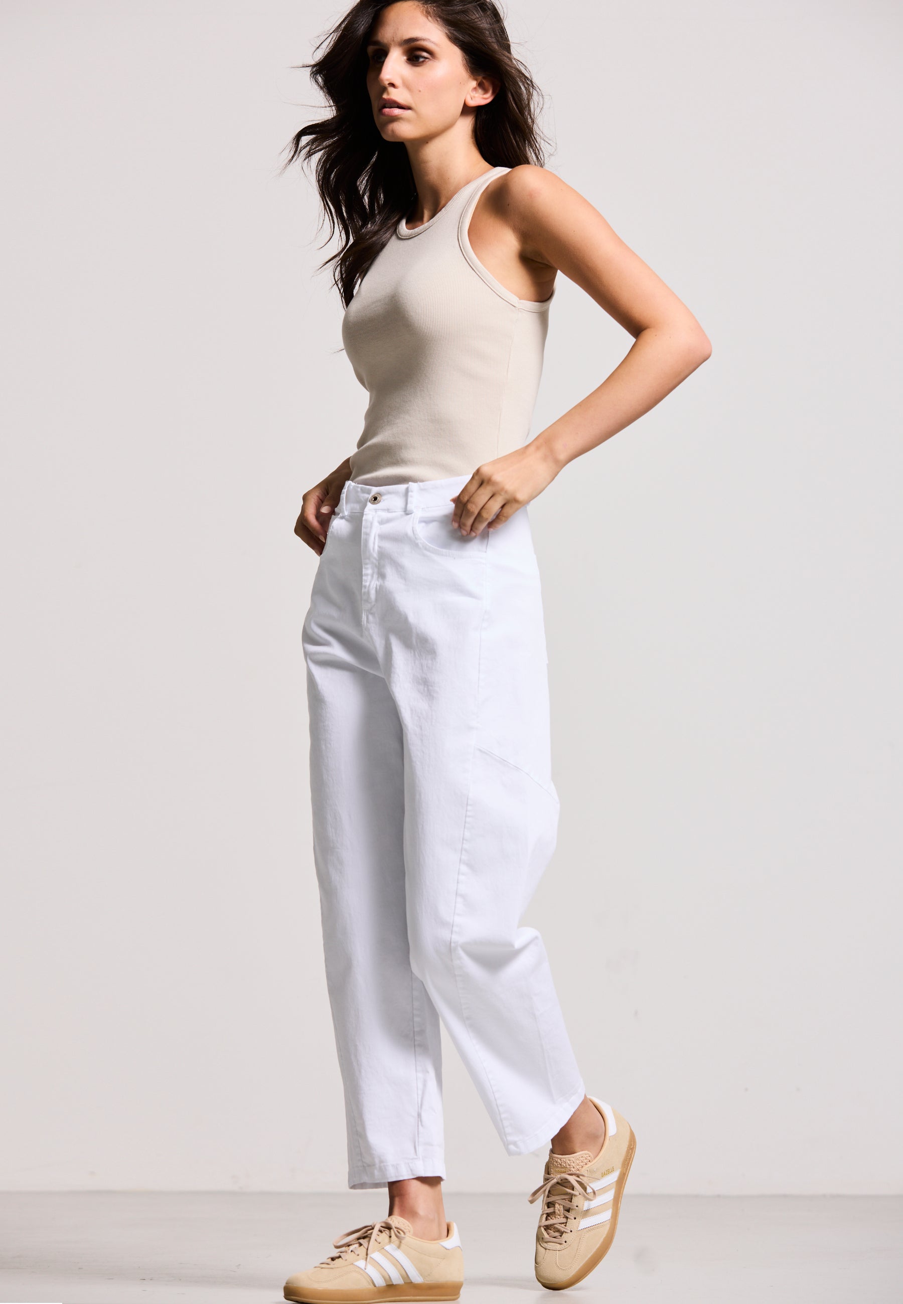 BARREL LEG PANTS
