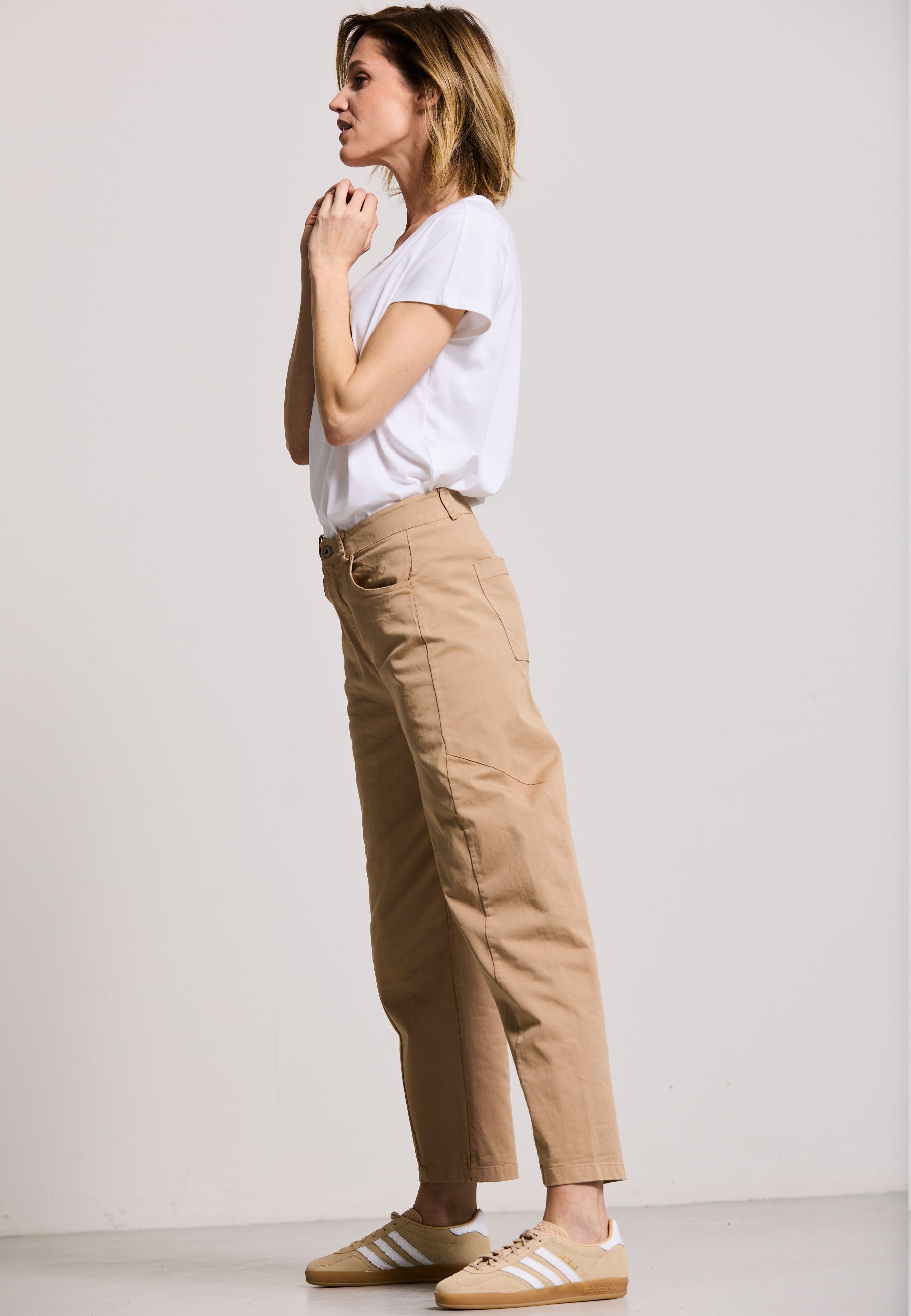 BARREL LEG PANTS