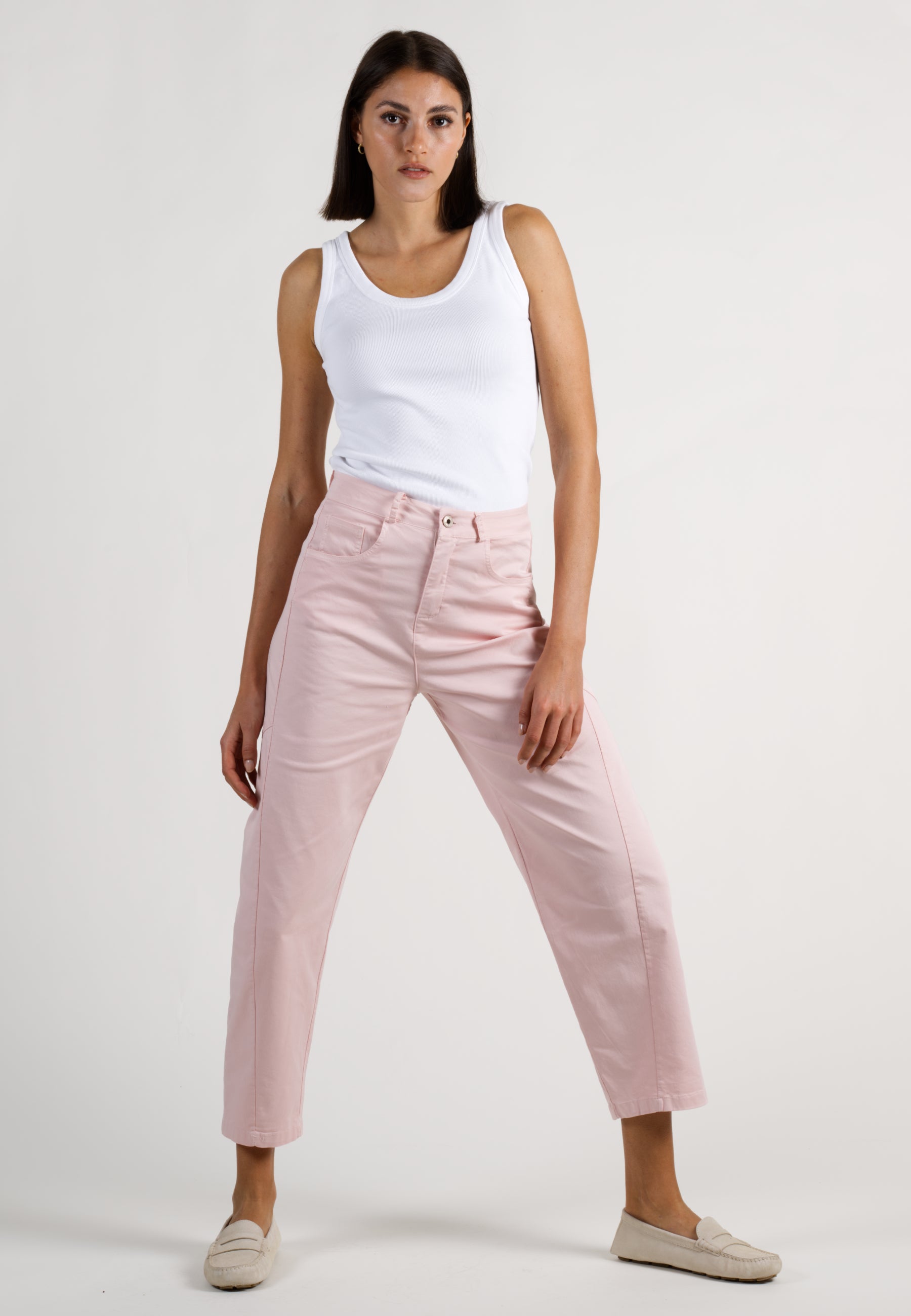 BARREL LEG PANTS