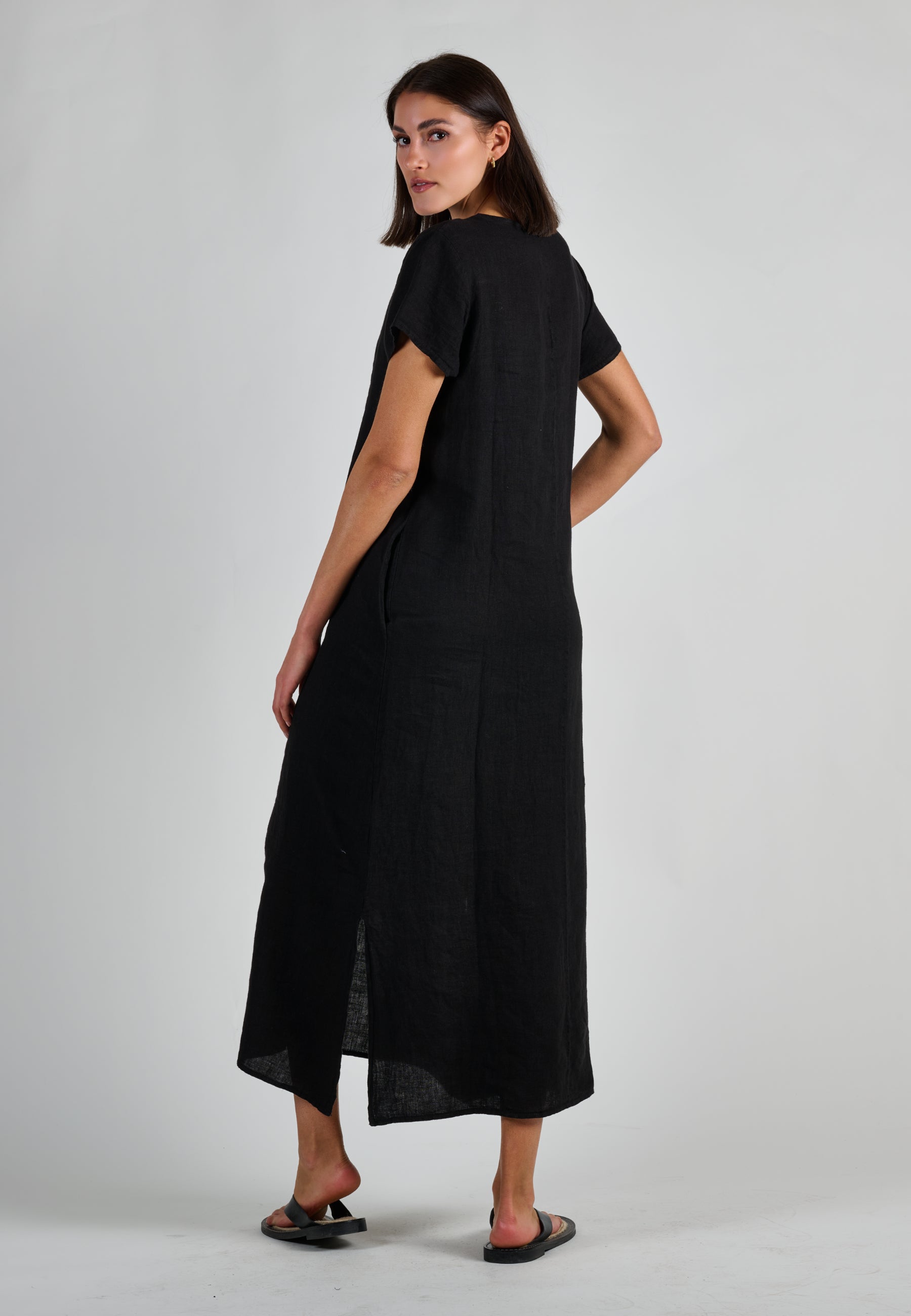 LINEN FLOW DRESS