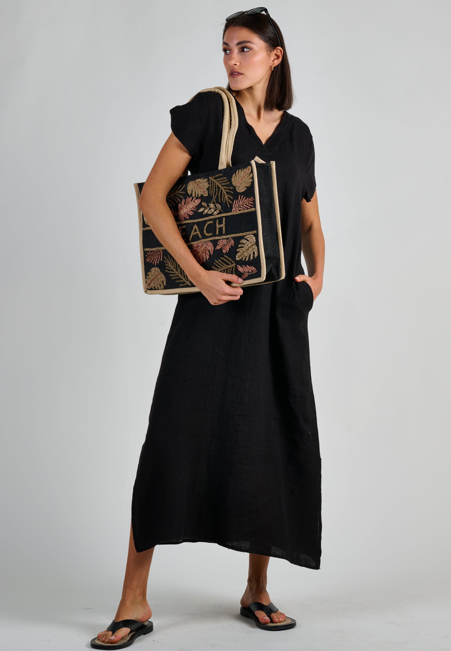 LINEN FLOW DRESS