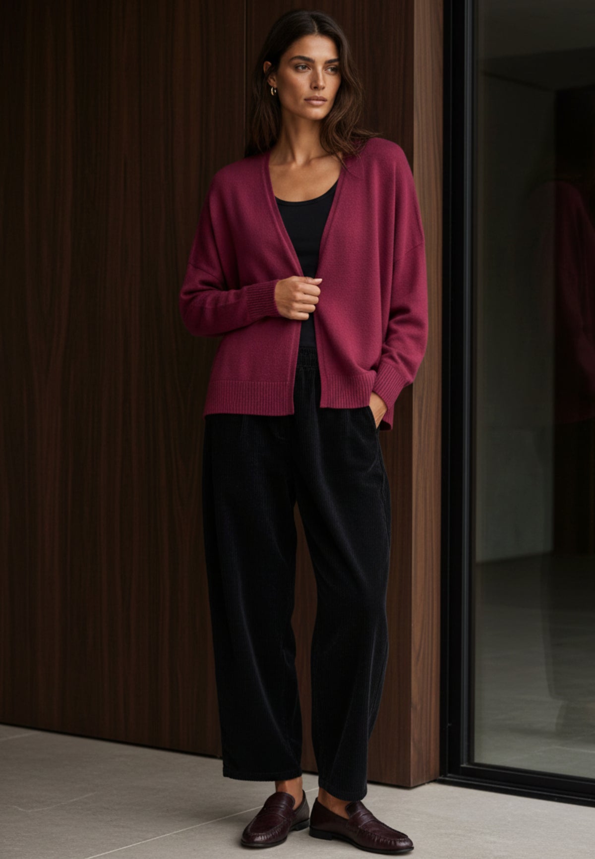 Cardigan URBAN EASE aus softem Viskose-Mix