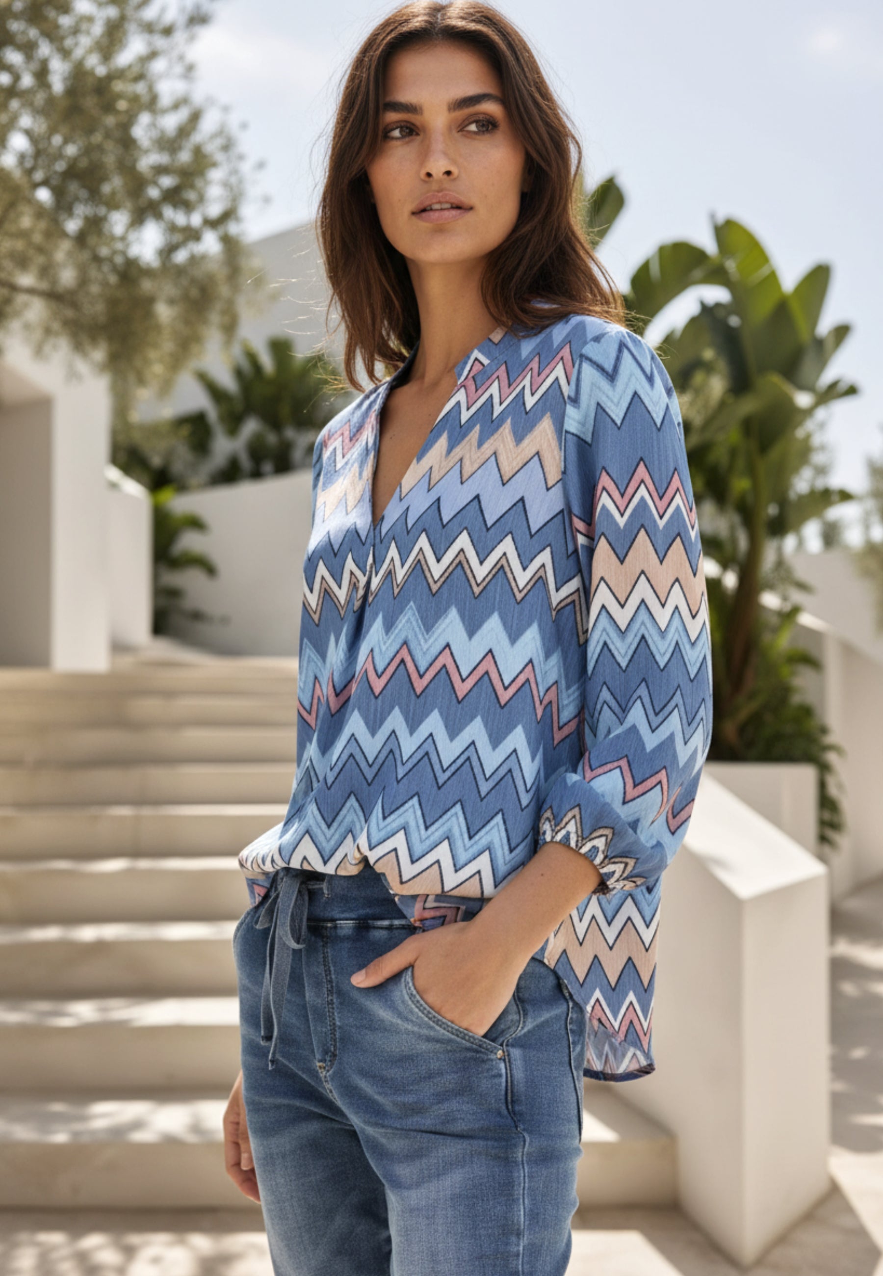 Bluse MODERN WAVE aus Viskose
