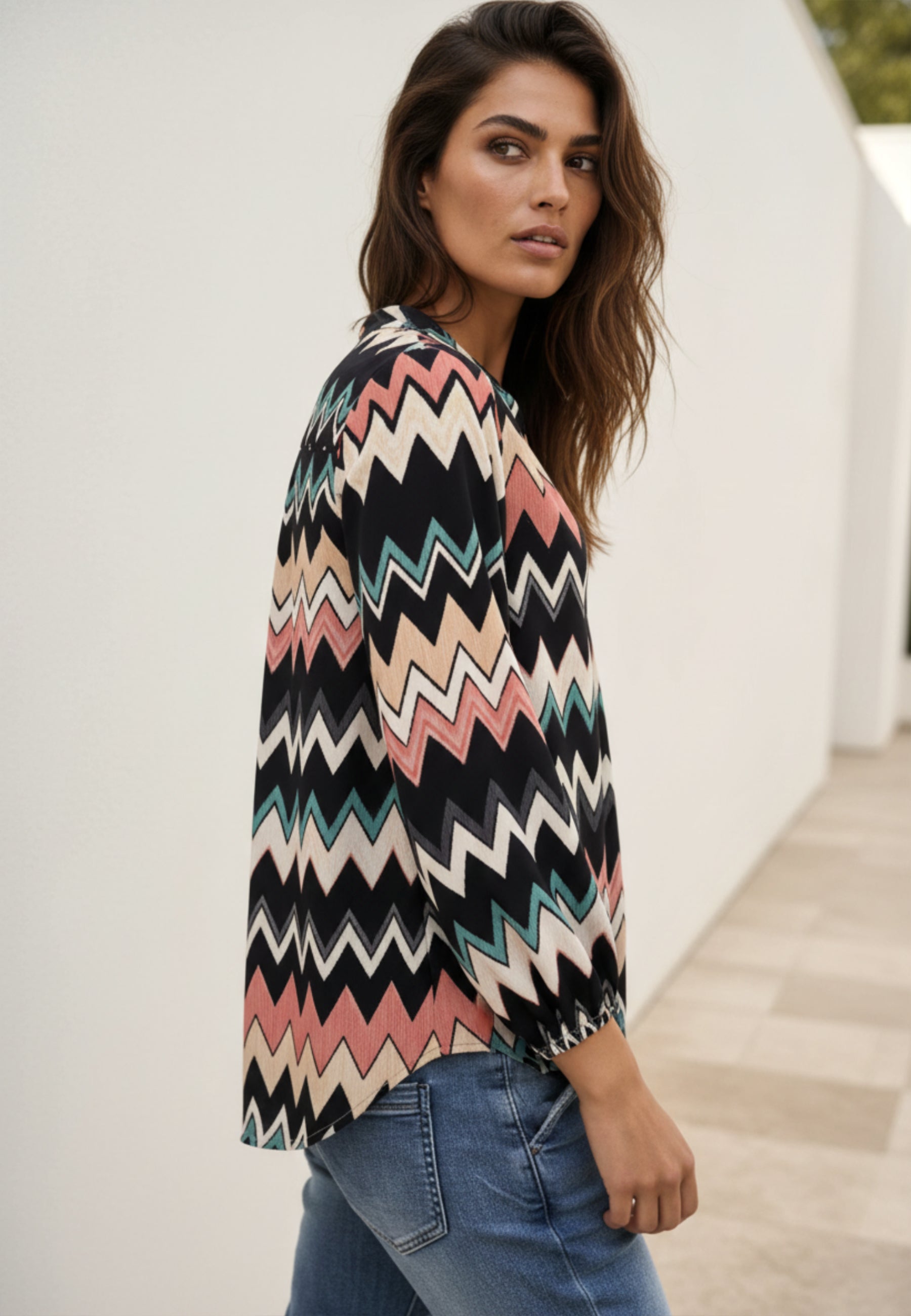 Bluse MODERN WAVE aus Viskose