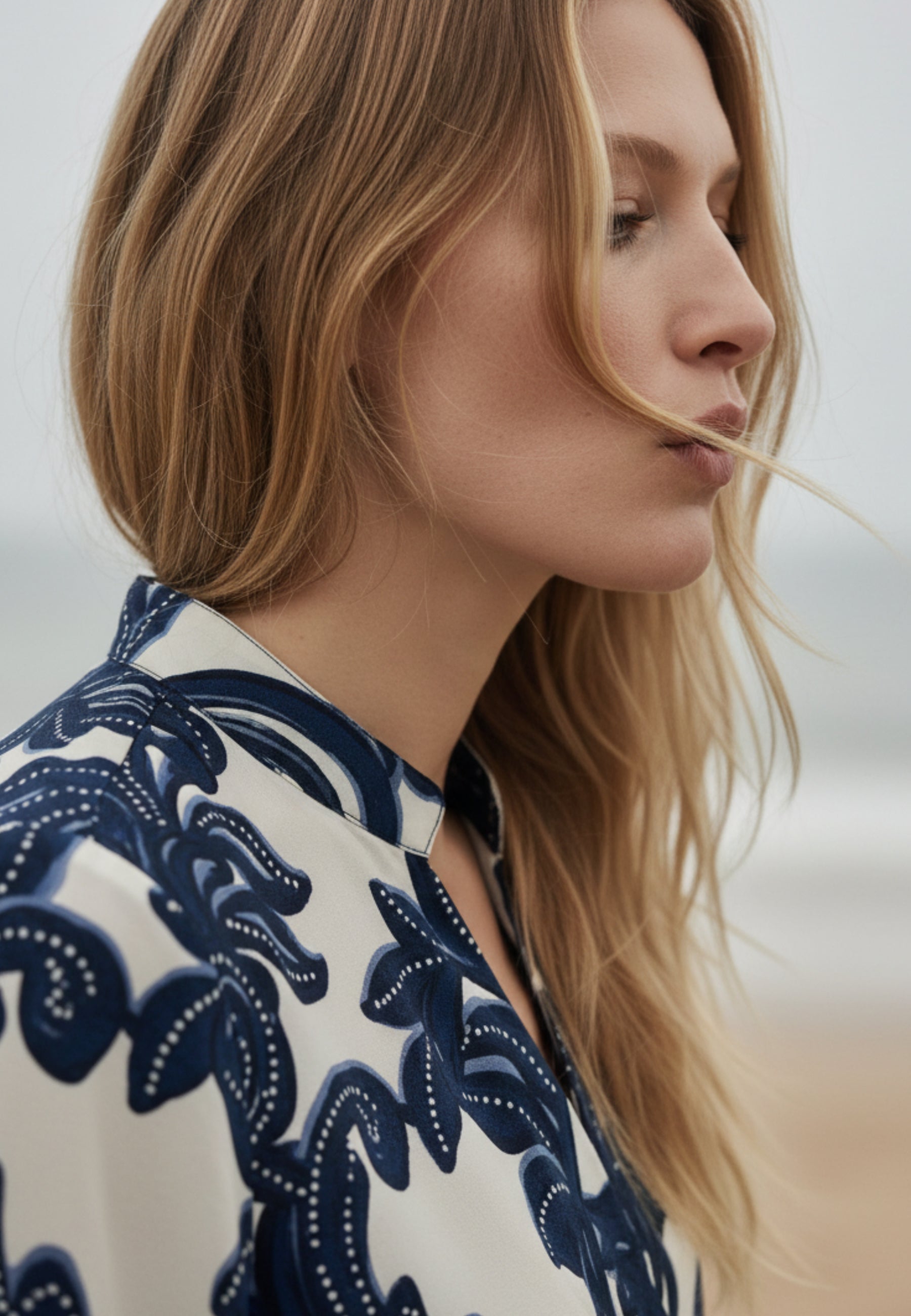 Bluse INDIGO FLOW aus fließender Viskose