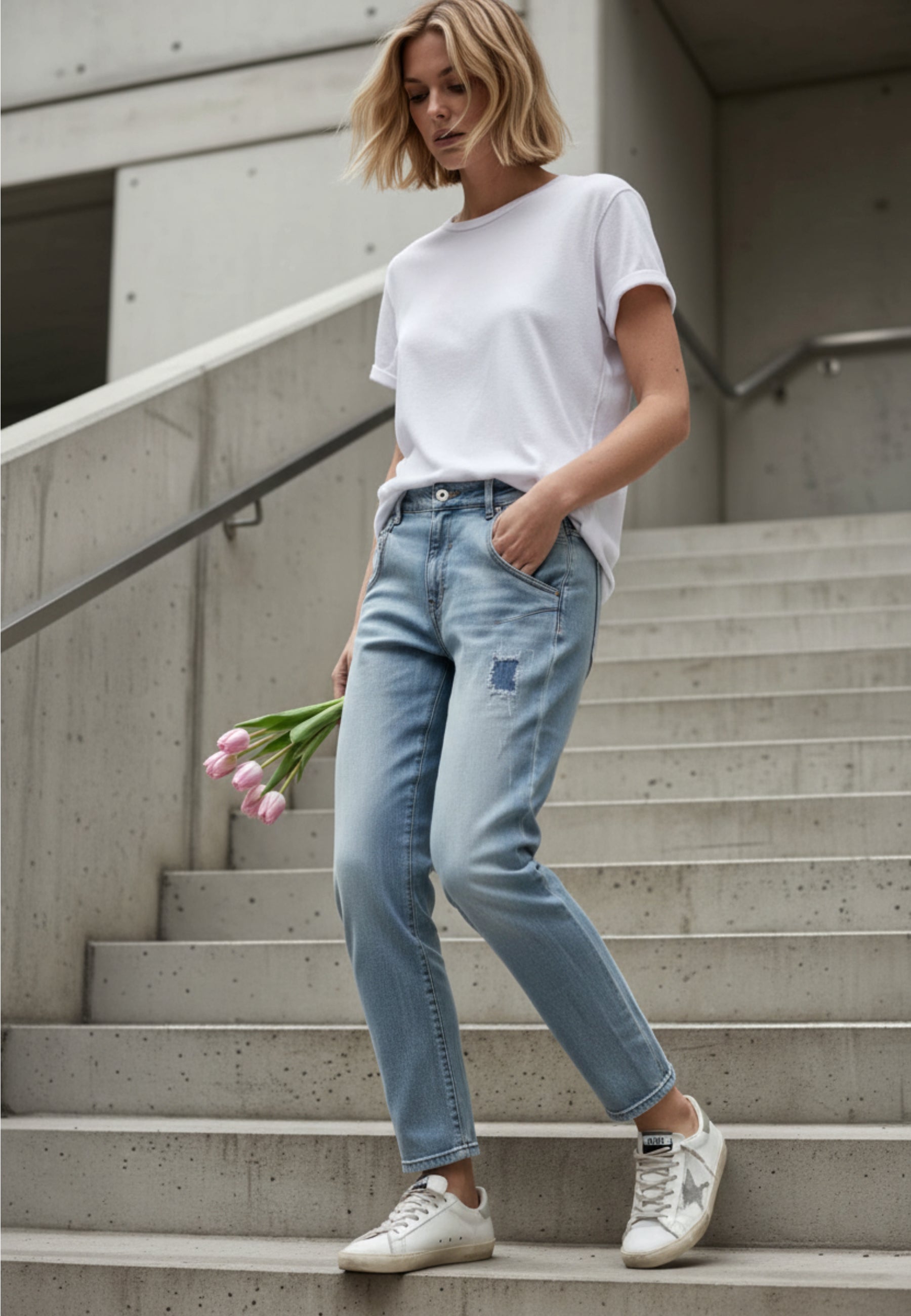 Relaxed slim Damenjeans-the cool one