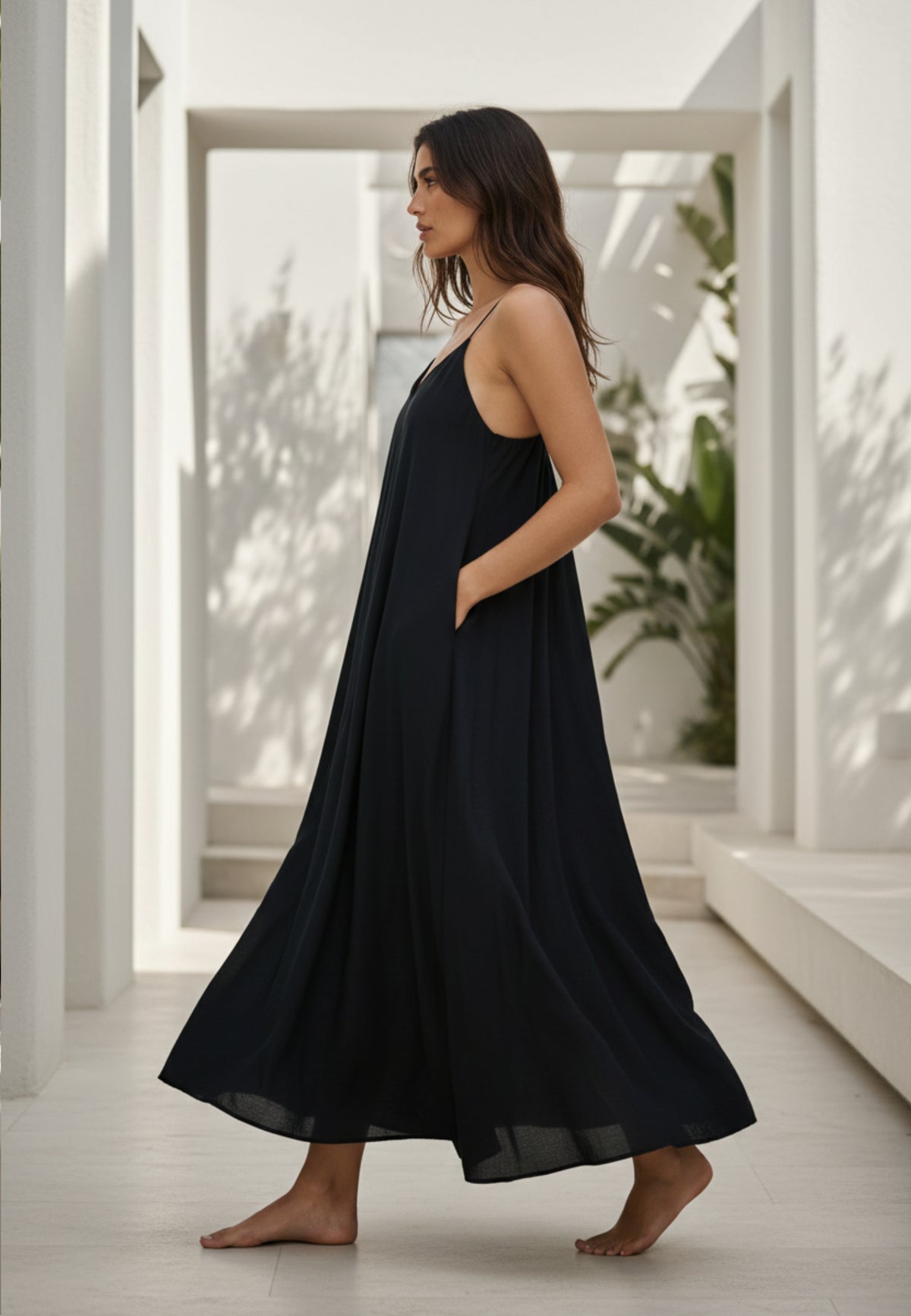Kleid EASY FLOW aus fließender Viskose