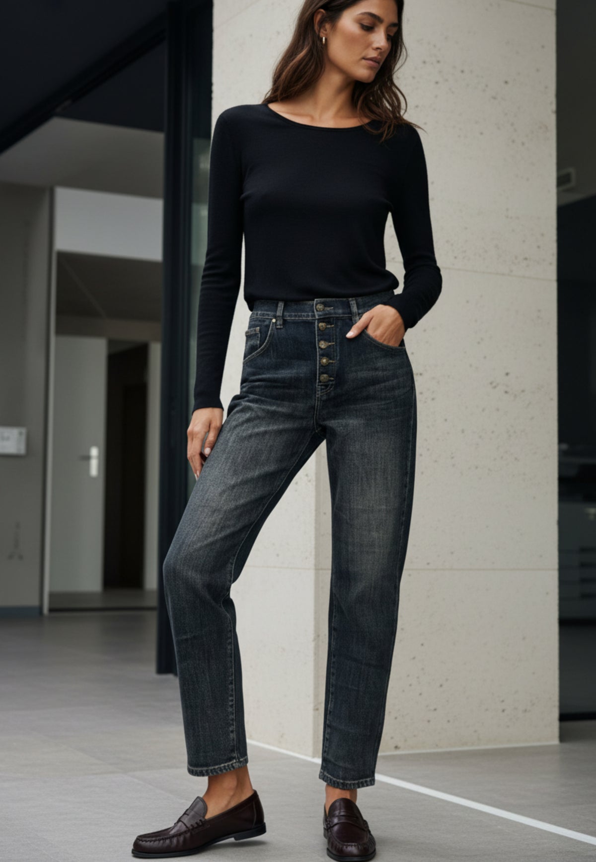 Jeans DARK DESIRE aus elastischem Denim