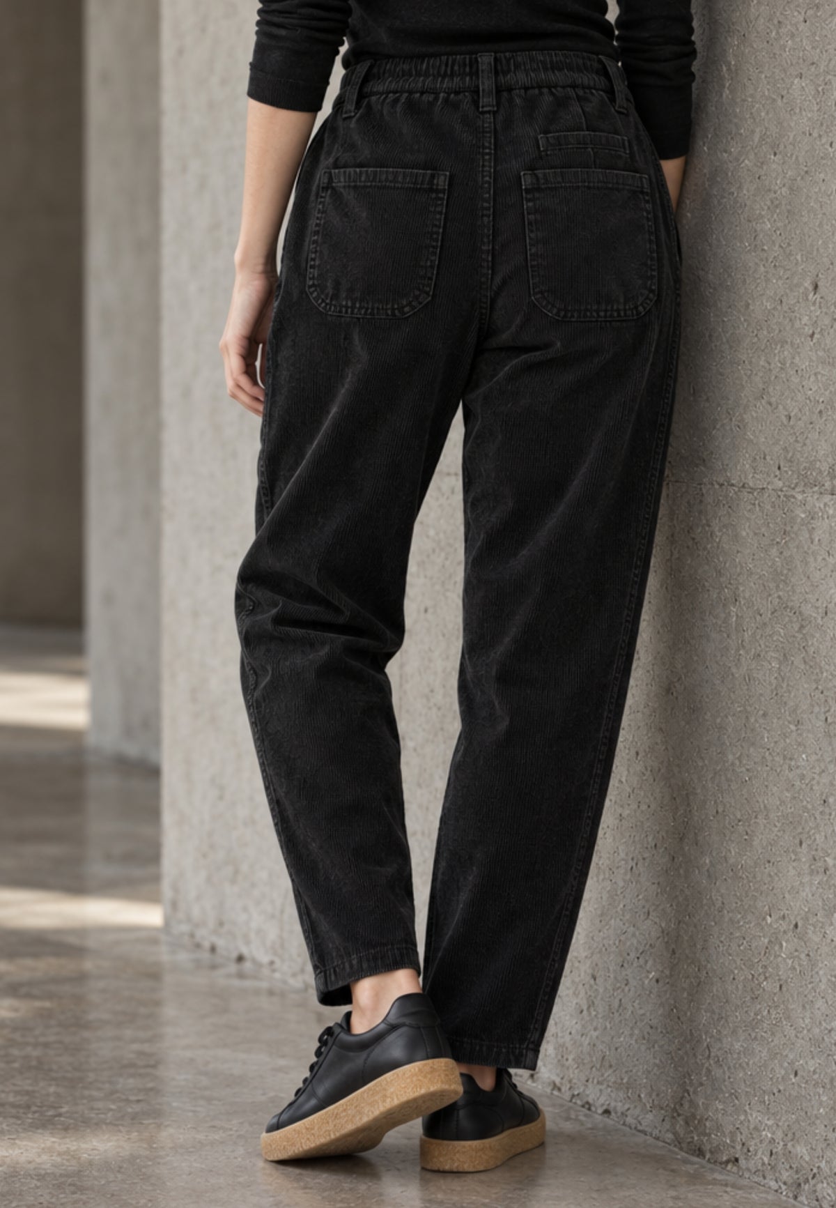 Cordhose SOFT BARREL aus Baumwoll-Stretch