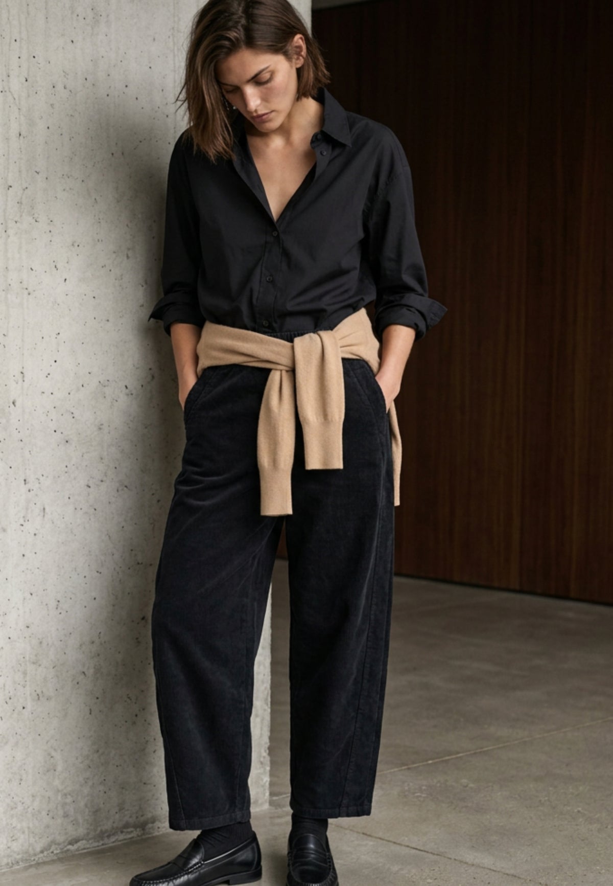 Cordhose SOFT BARREL aus Baumwoll-Stretch