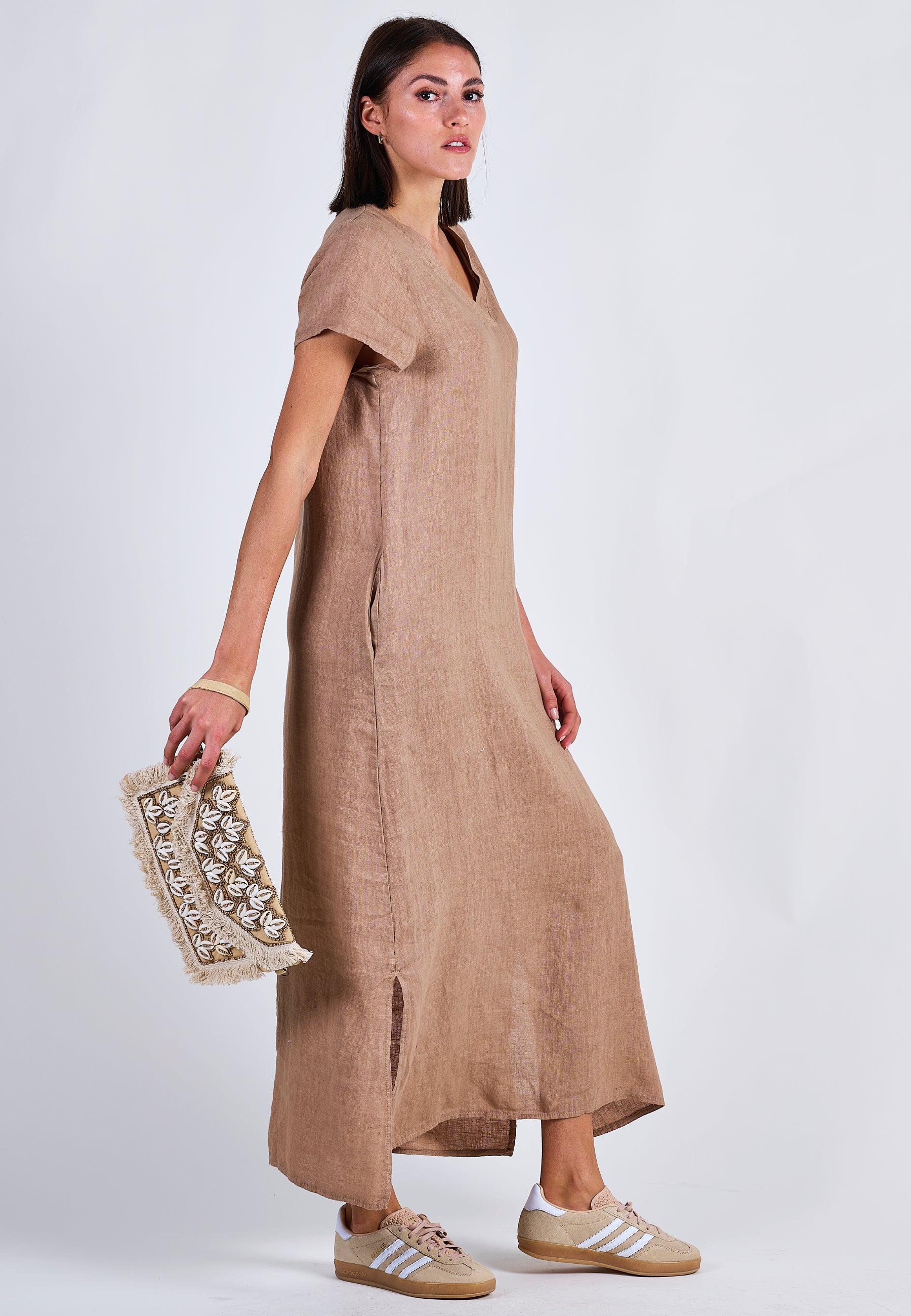 LINEN FLOW DRESS
