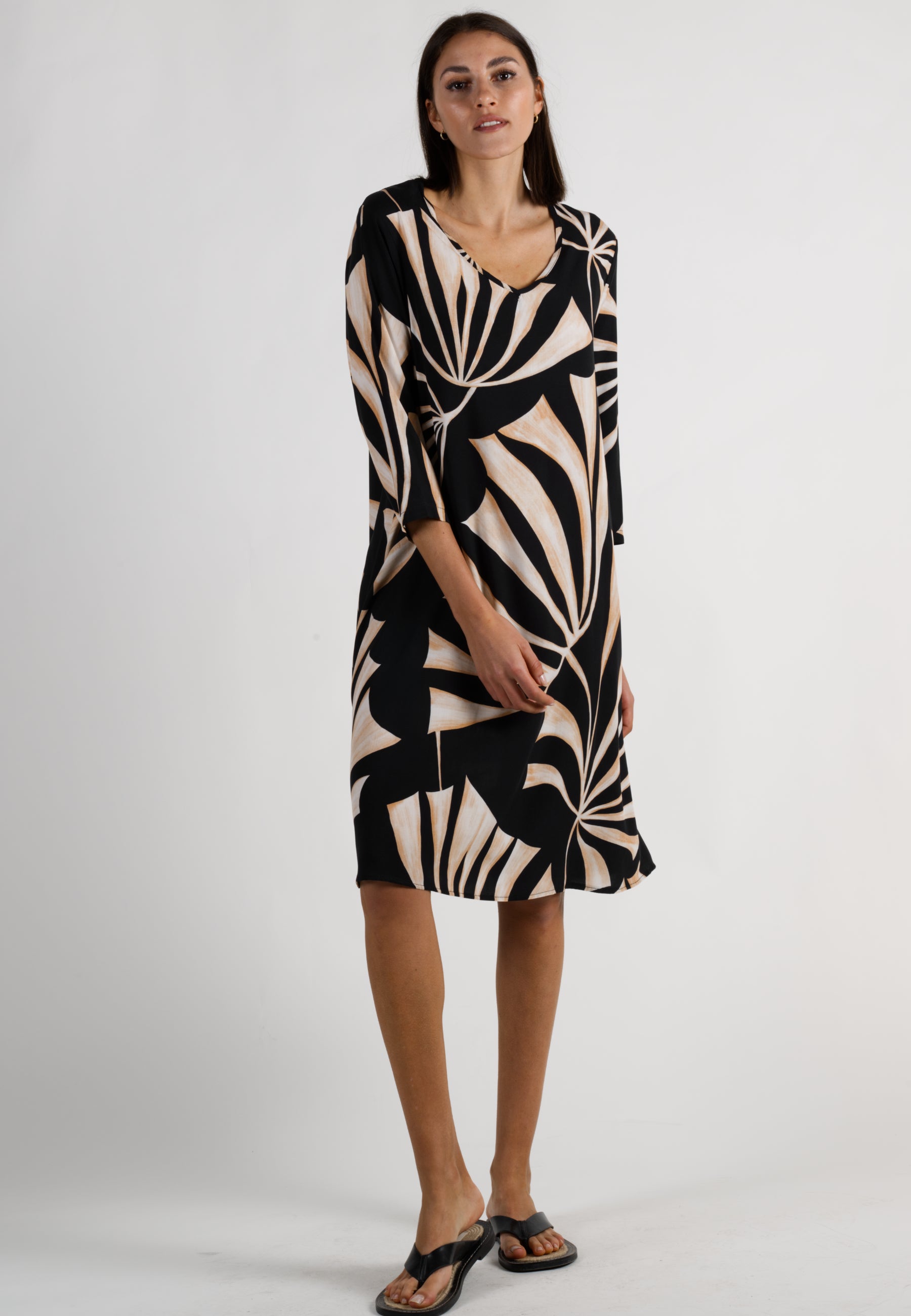 MIDI KLEID PALM BREEZE
