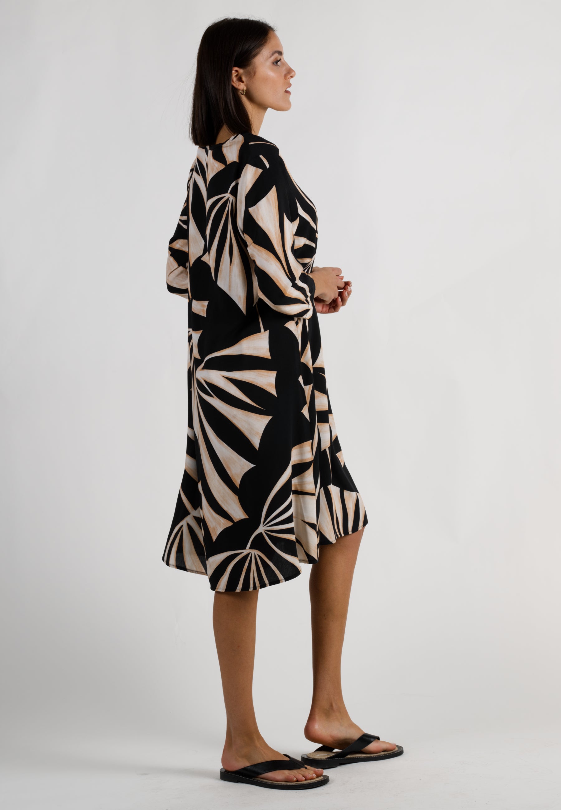 MIDI KLEID PALM BREEZE