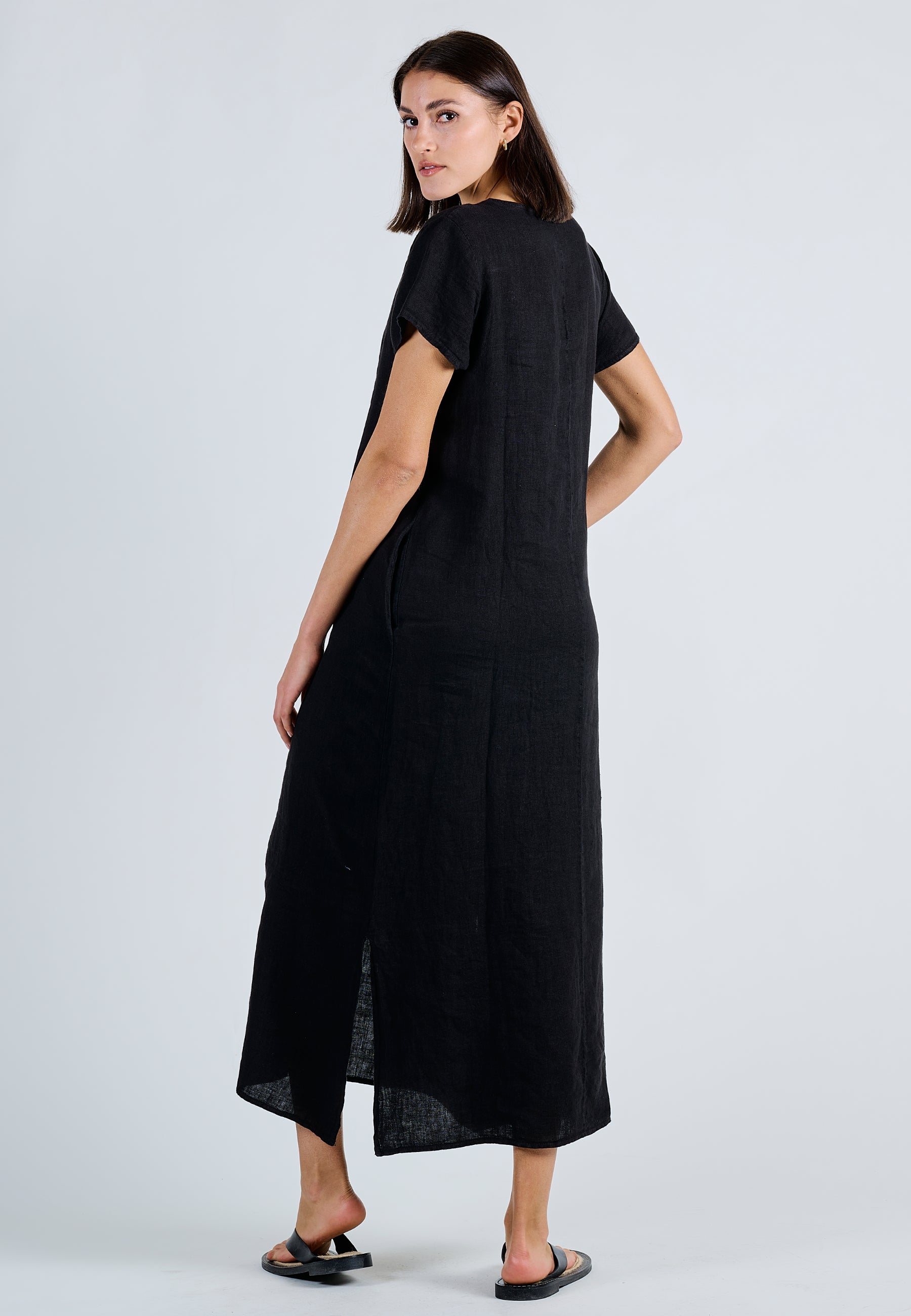 LINEN FLOW DRESS