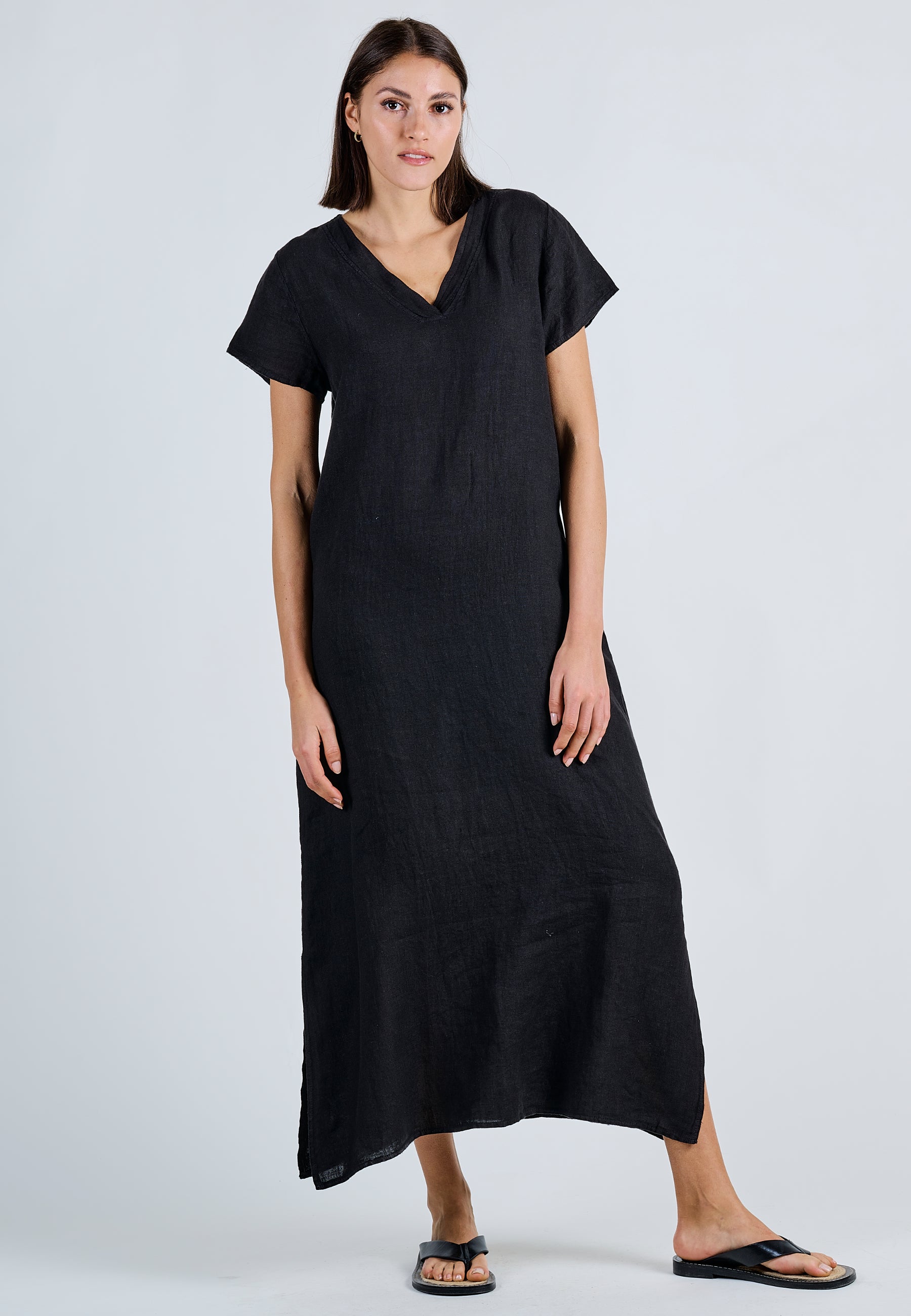 LINEN FLOW DRESS