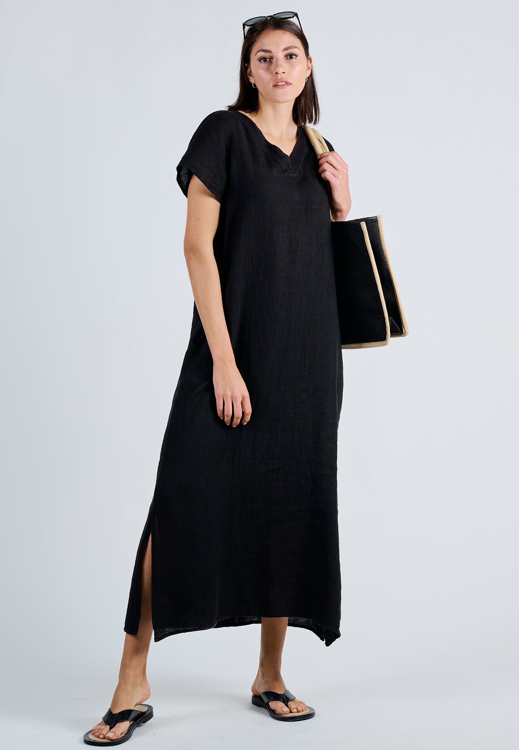 LINEN FLOW DRESS