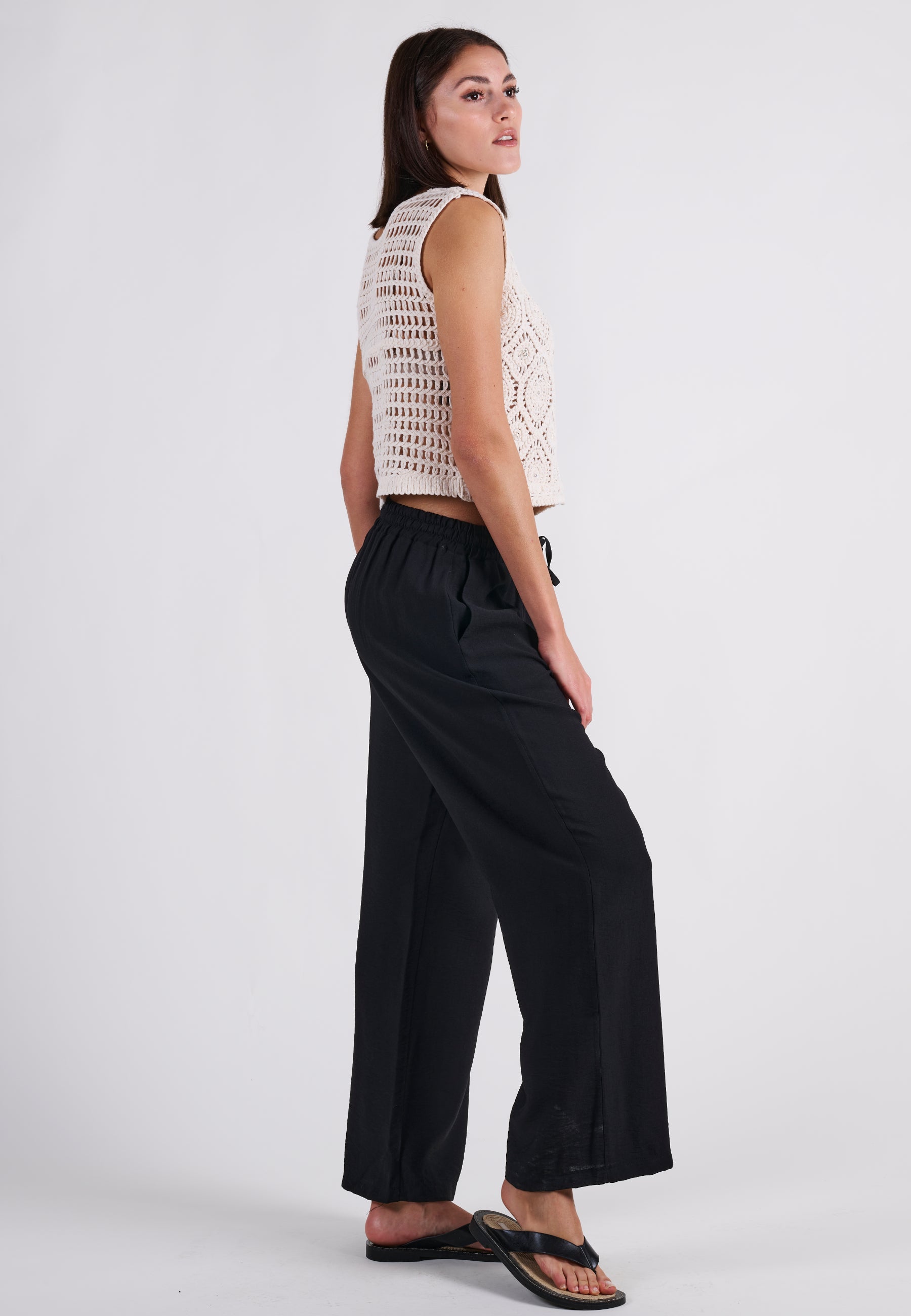 PANTS FLOWY WIDE LEG