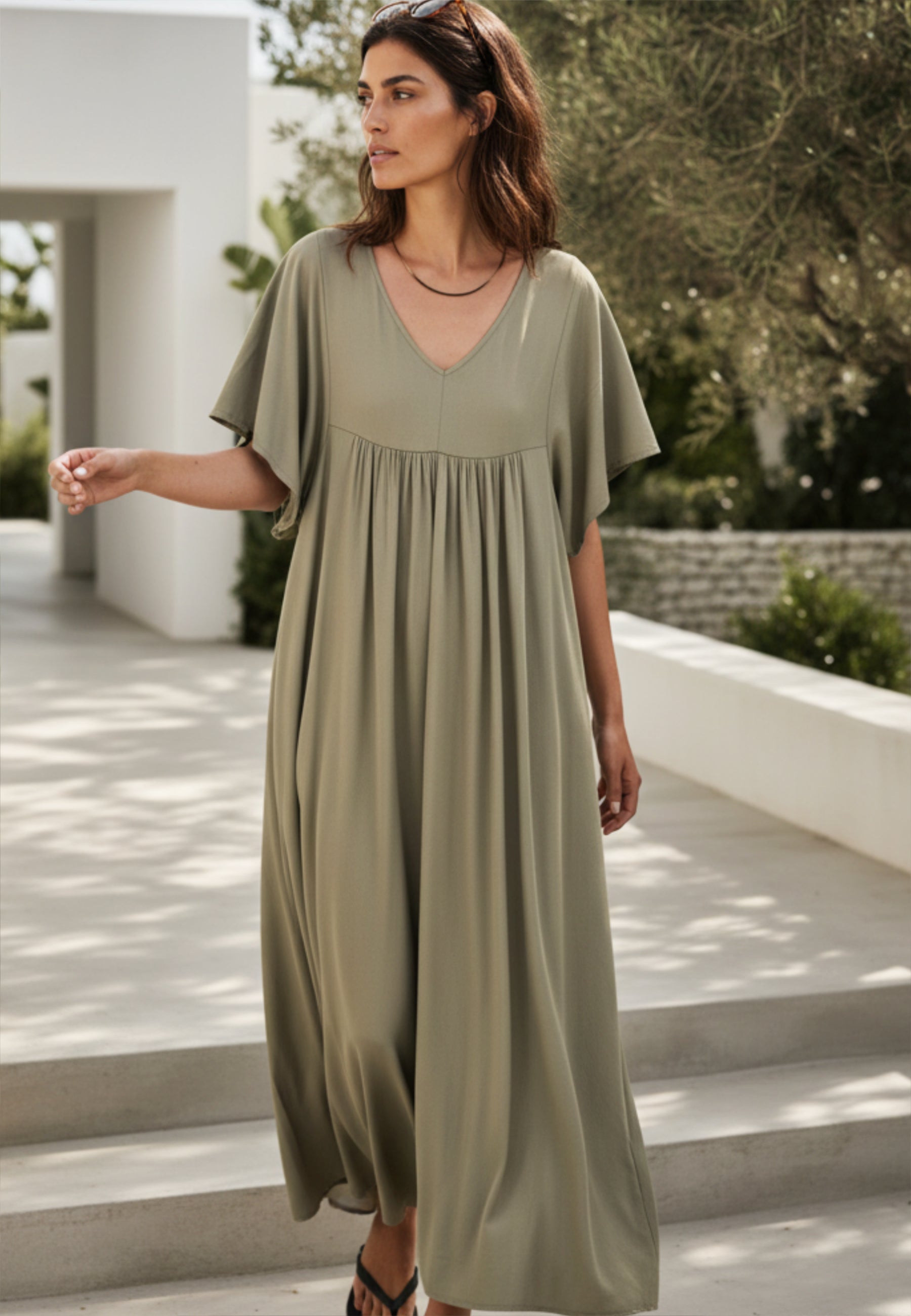 Maxikleid SOFT LINE aus Viskose