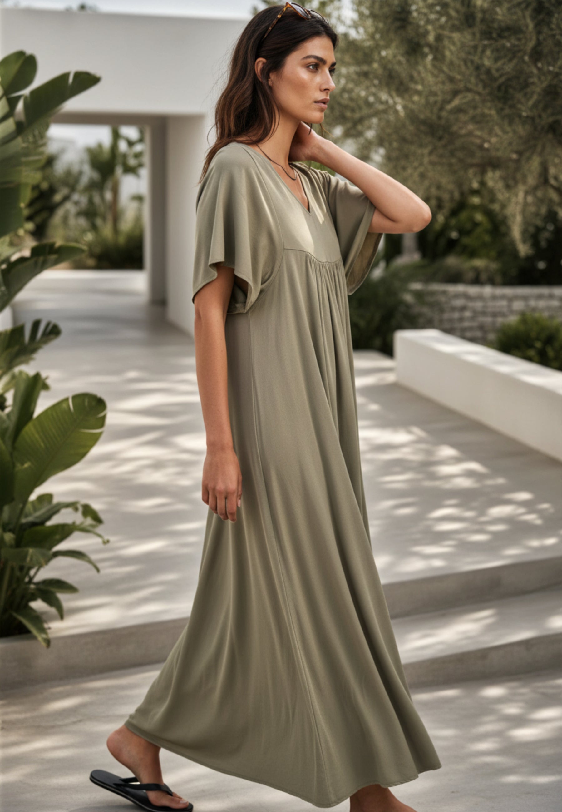 Maxikleid SOFT LINE aus Viskose
