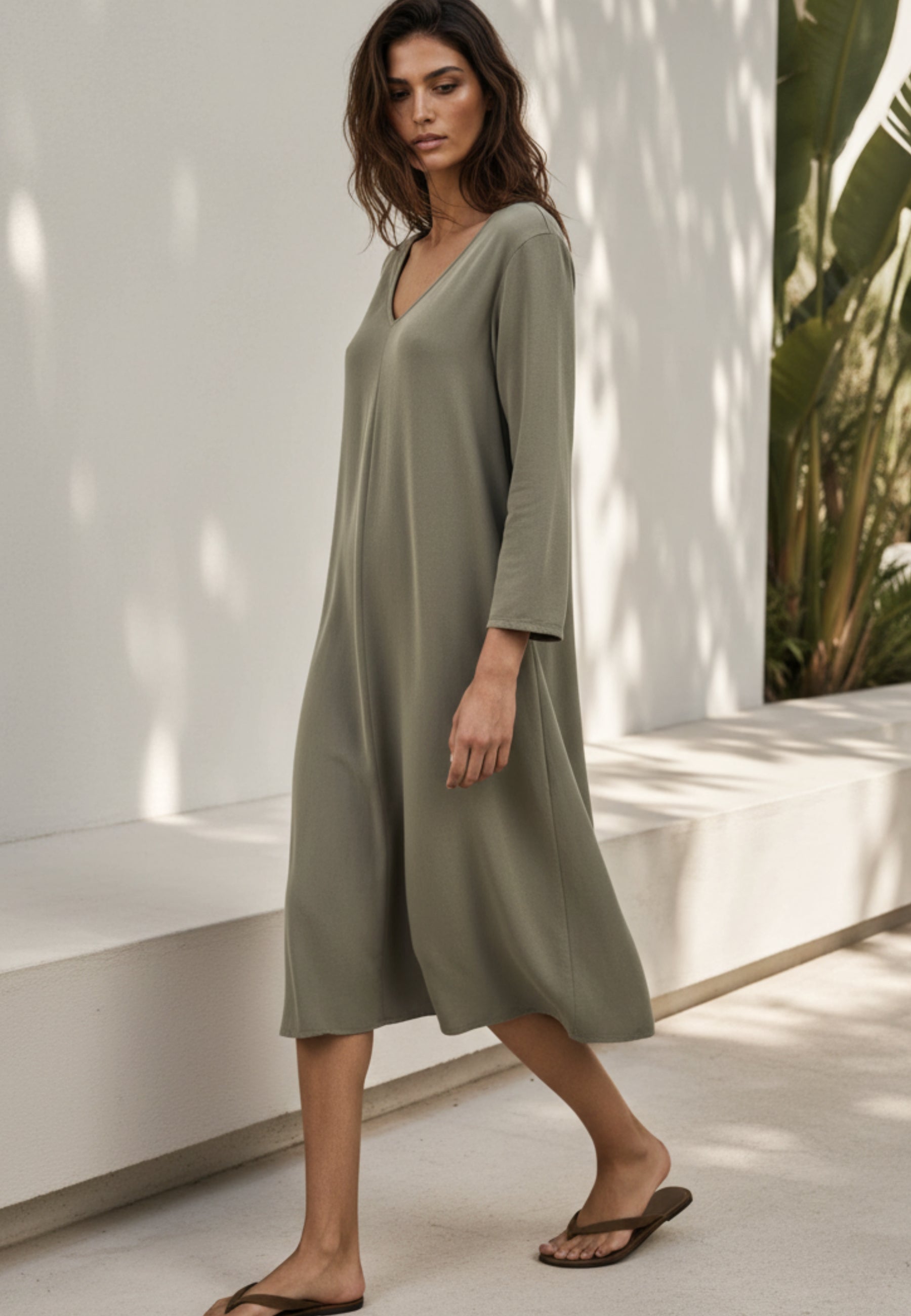 Midikleid MODERN MUSE aus Viskose