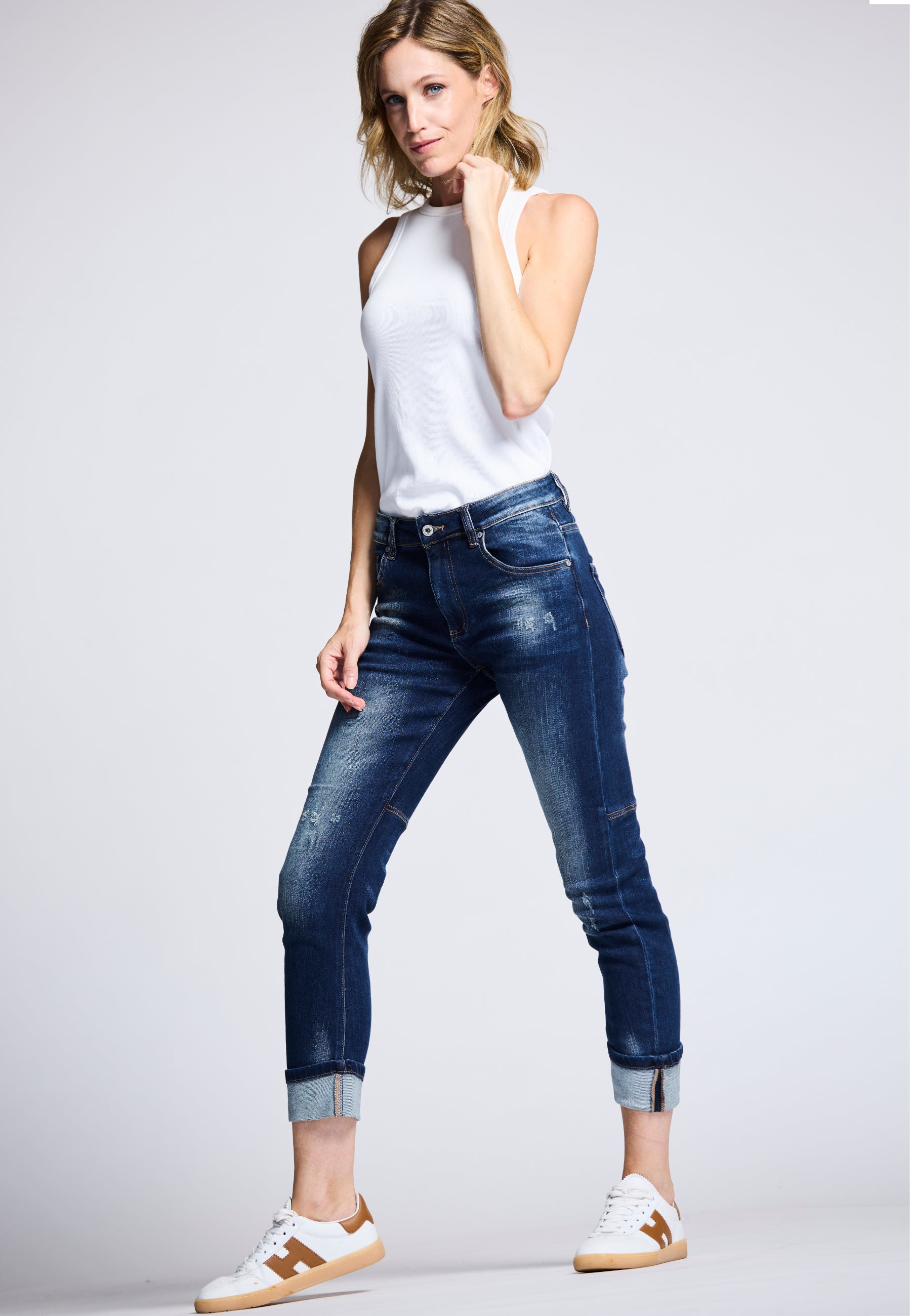 CROPPED JEANS CASUAL FLAIR