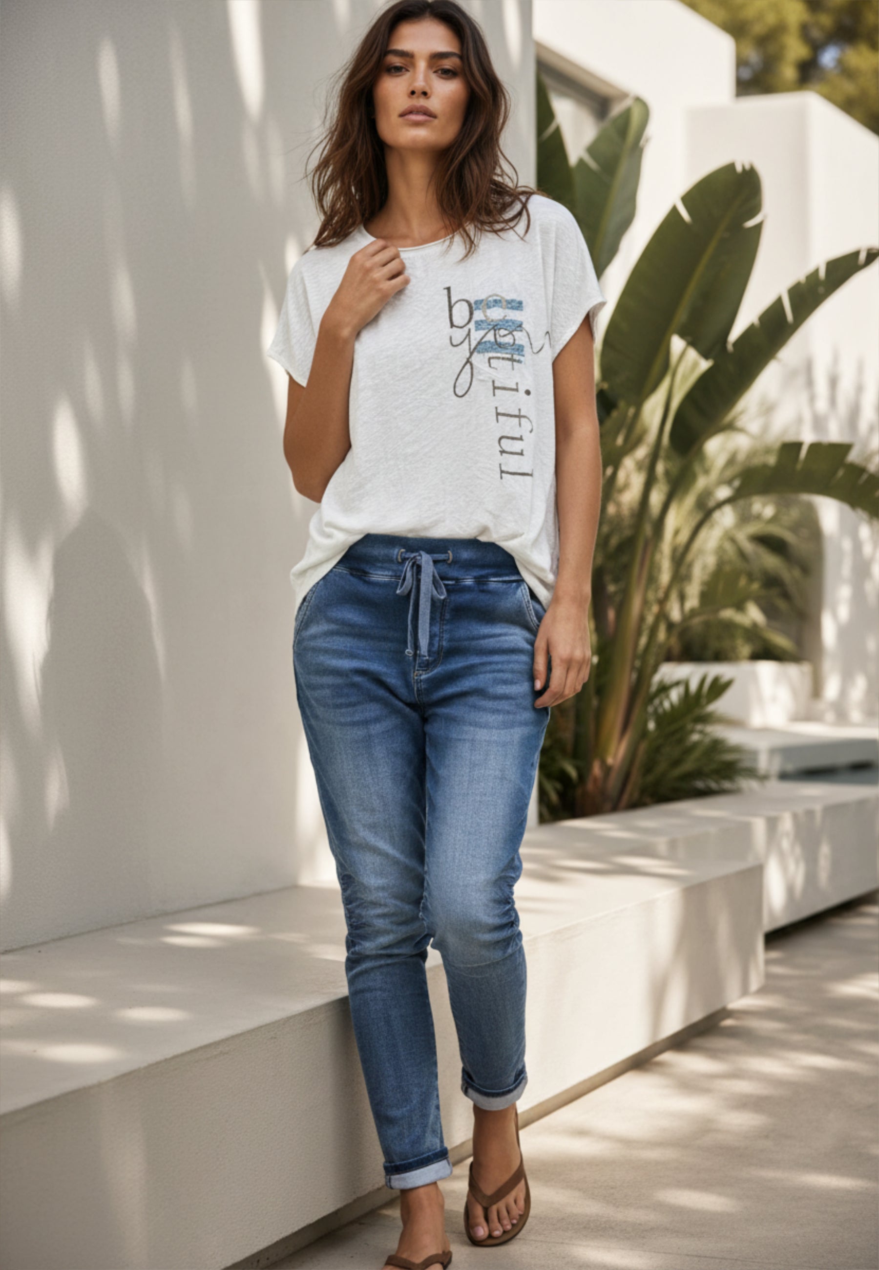 Blusenshirt SOFT MOOD im Materialmix