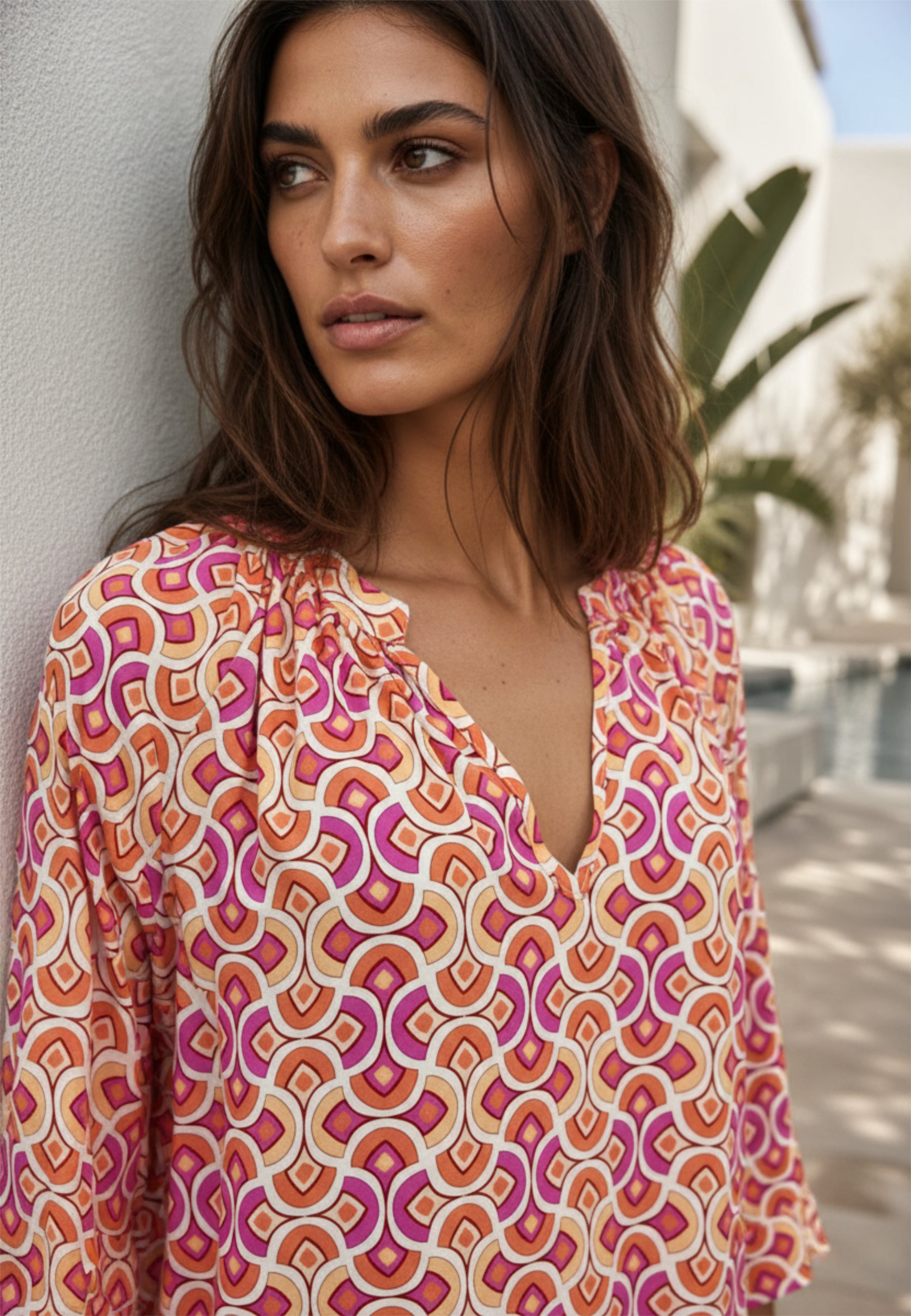 Bluse RETRO BLOOM aus Viskose