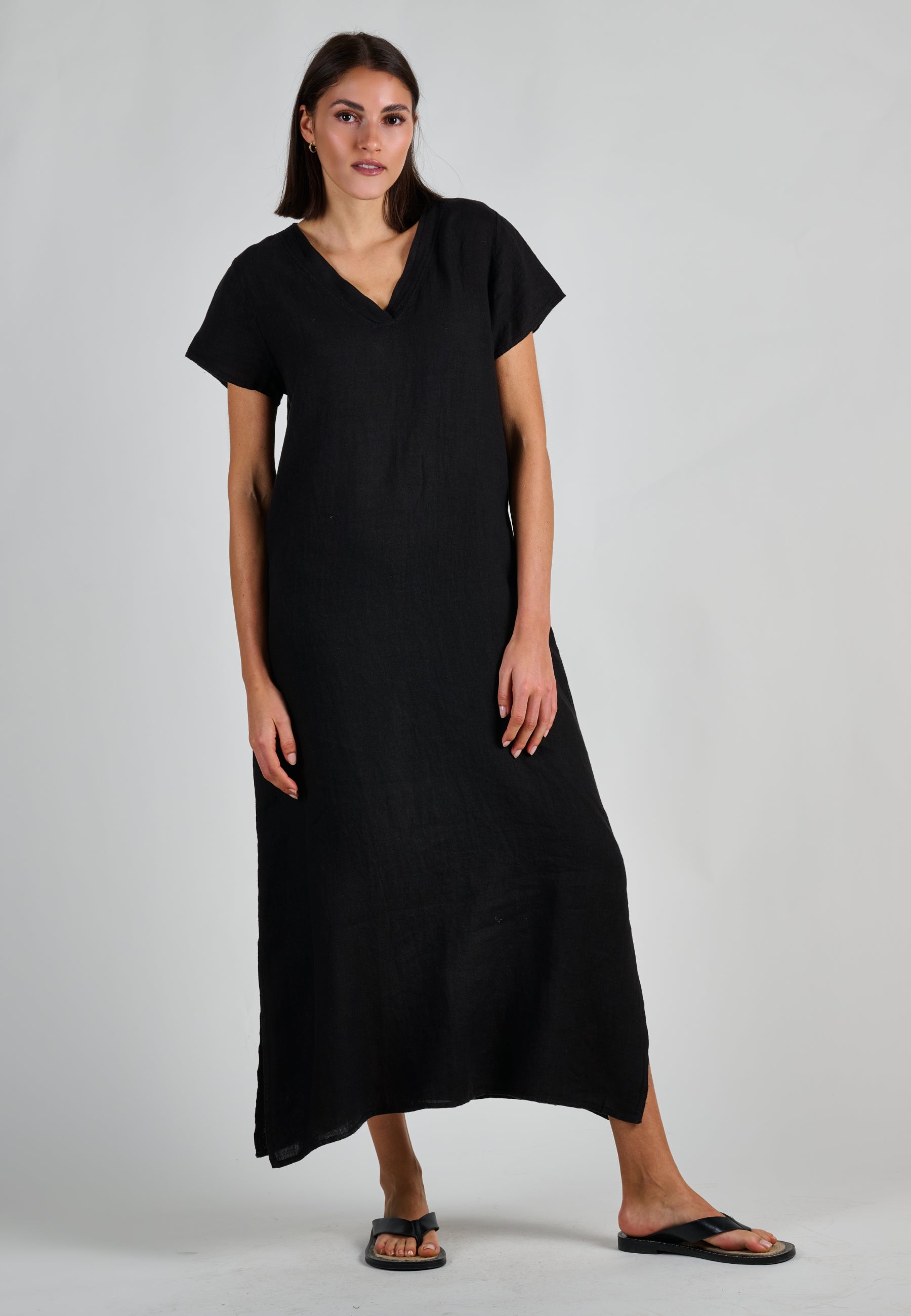 LINEN FLOW DRESS
