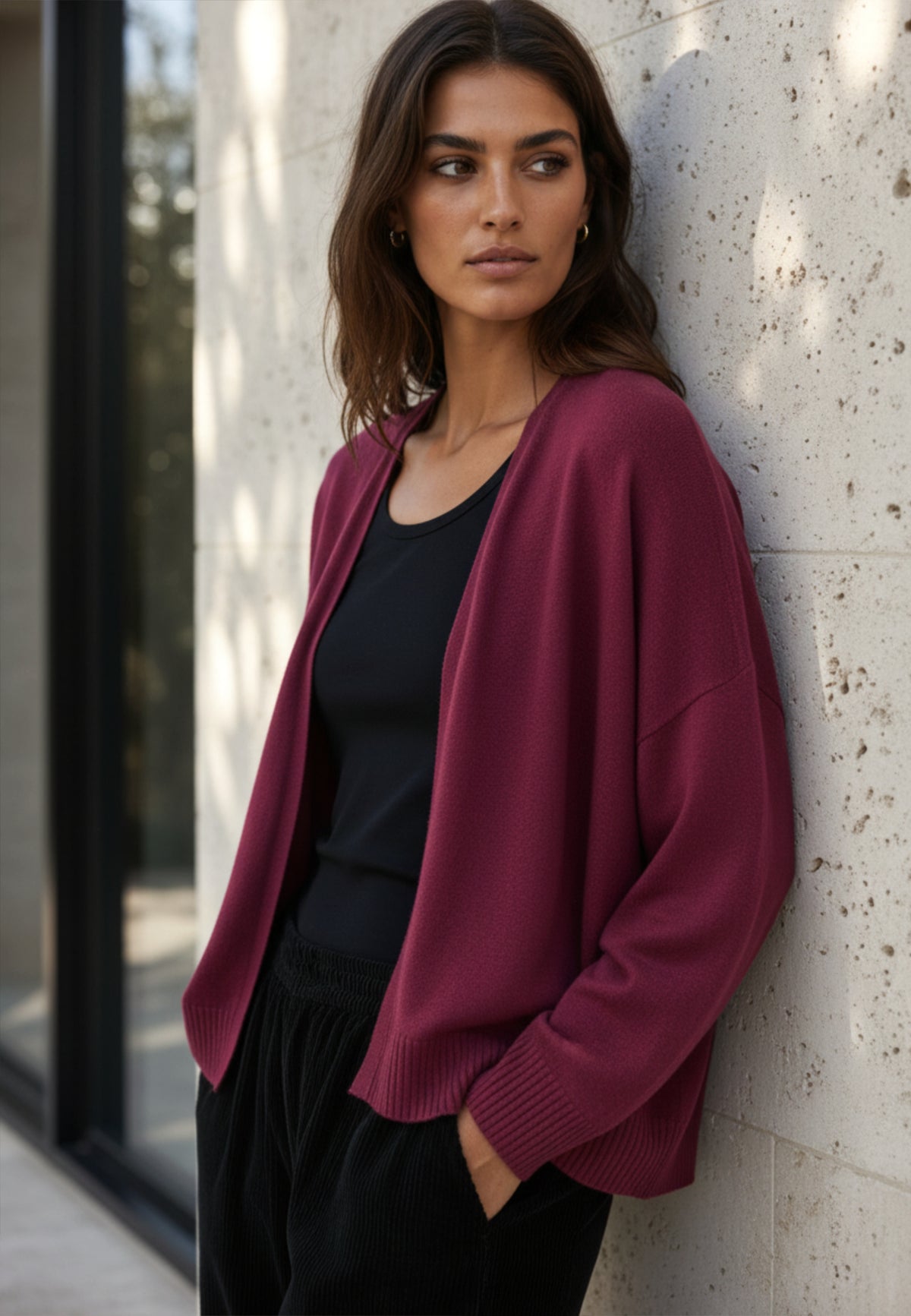 Cardigan URBAN EASE aus softem Viskose-Mix