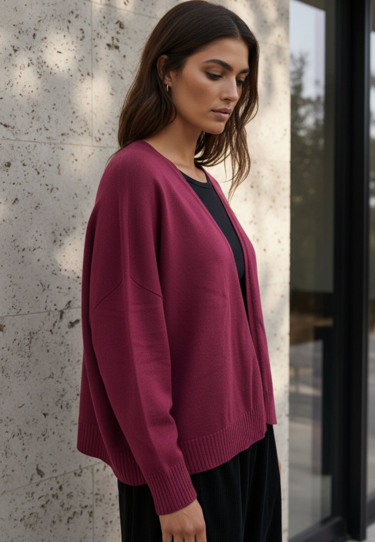 Cardigan URBAN EASE aus softem Viskose-Mix