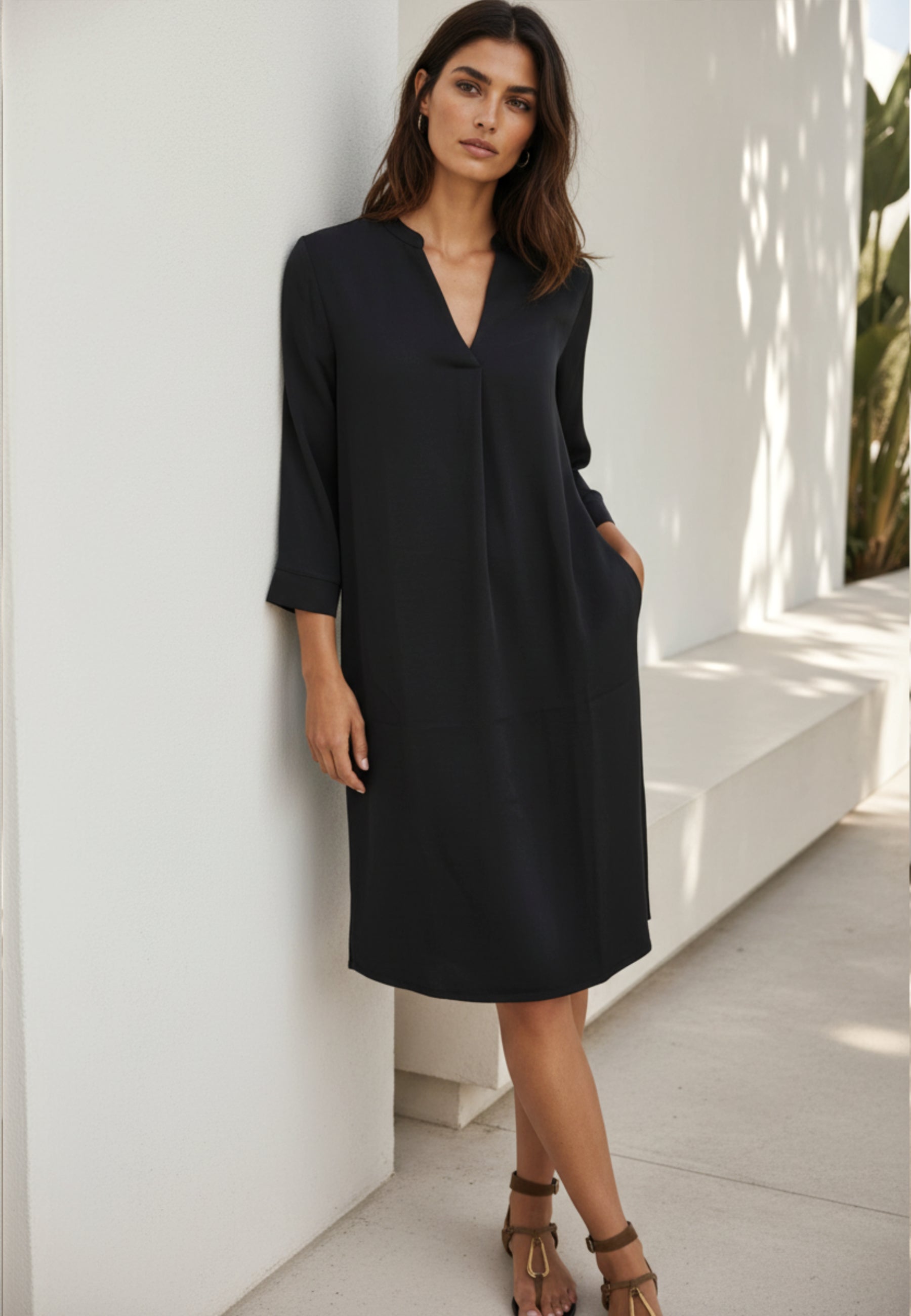 Kleid SILENT GLOW aus mattem Viskose-Satin
