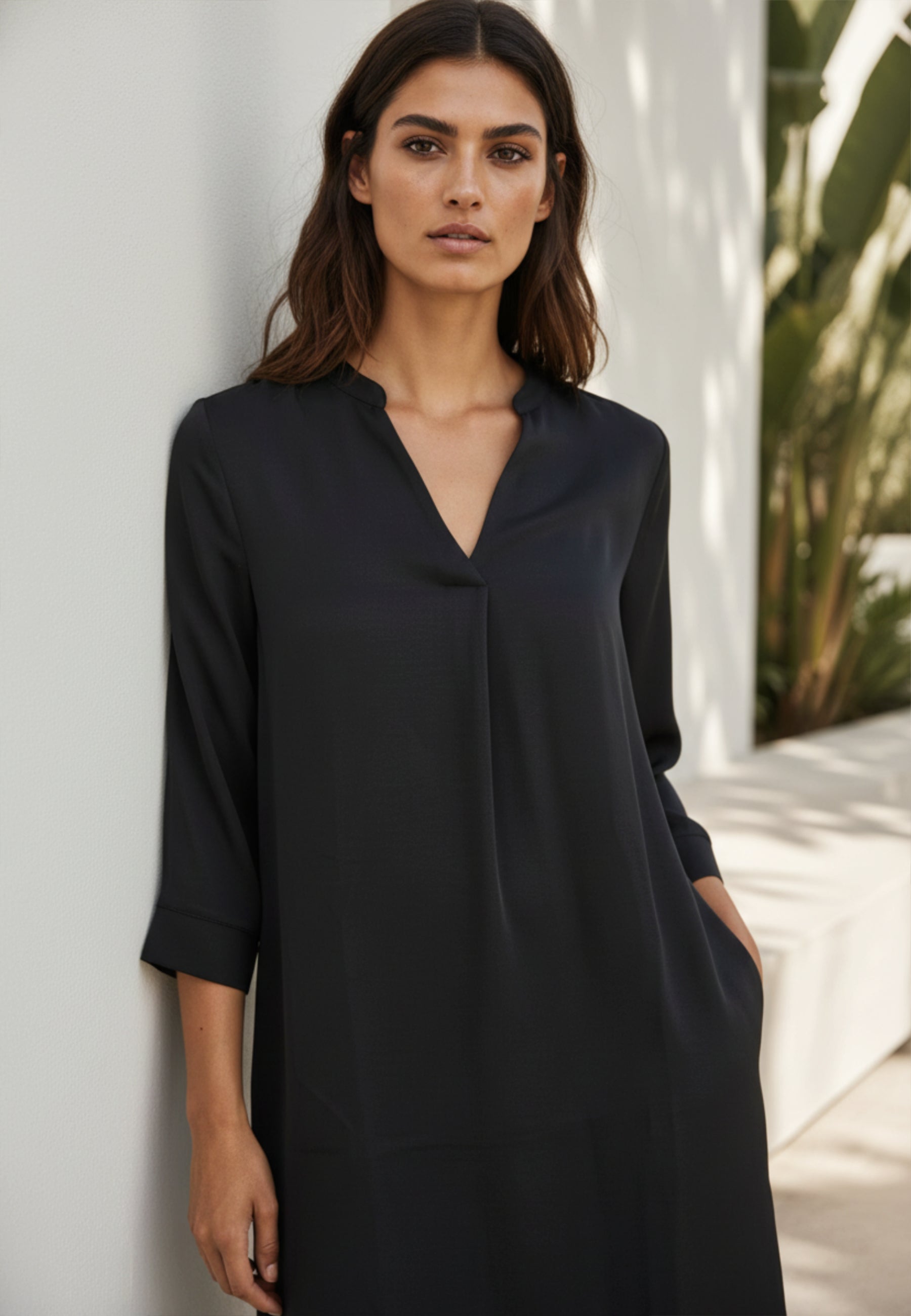 Kleid SILENT GLOW aus mattem Viskose-Satin