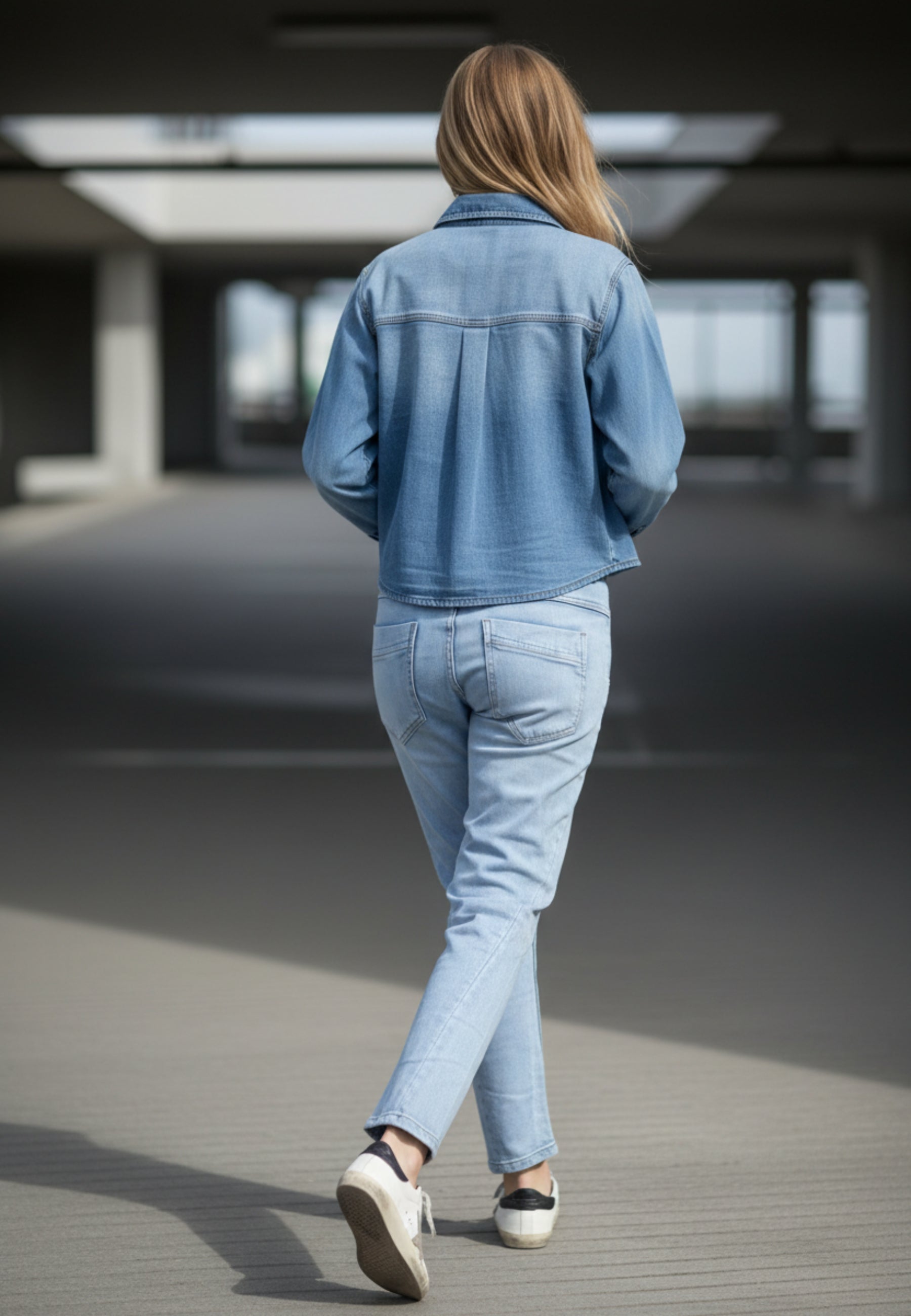 JEANSBLUSE SOFT DENIM