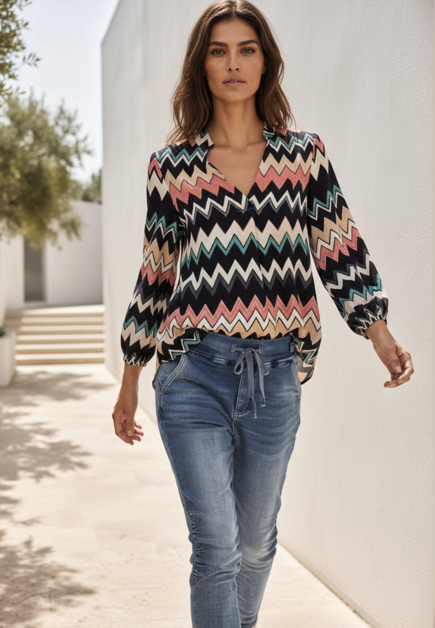 Bluse MODERN WAVE aus Viskose