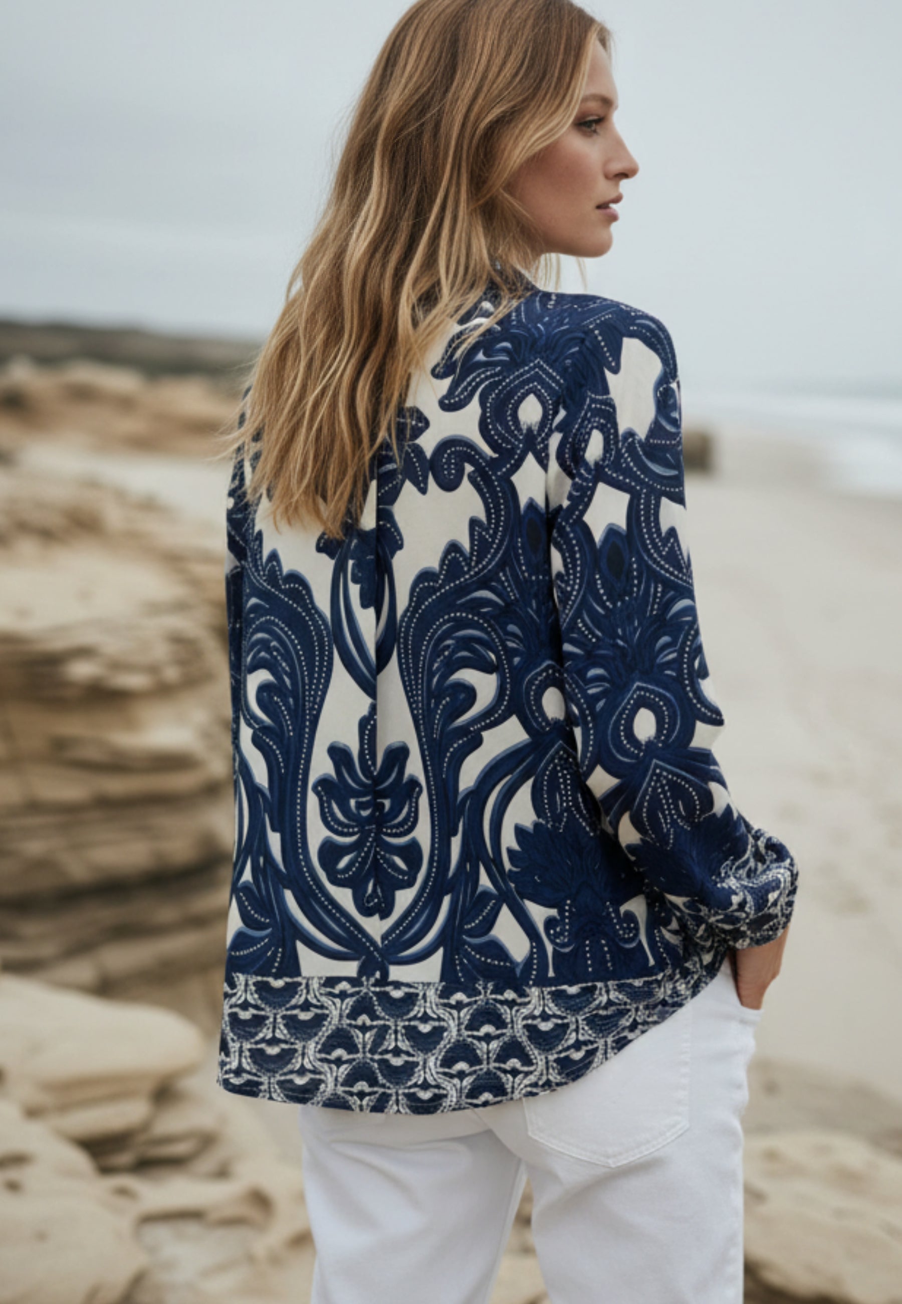 Bluse INDIGO FLOW aus fließender Viskose