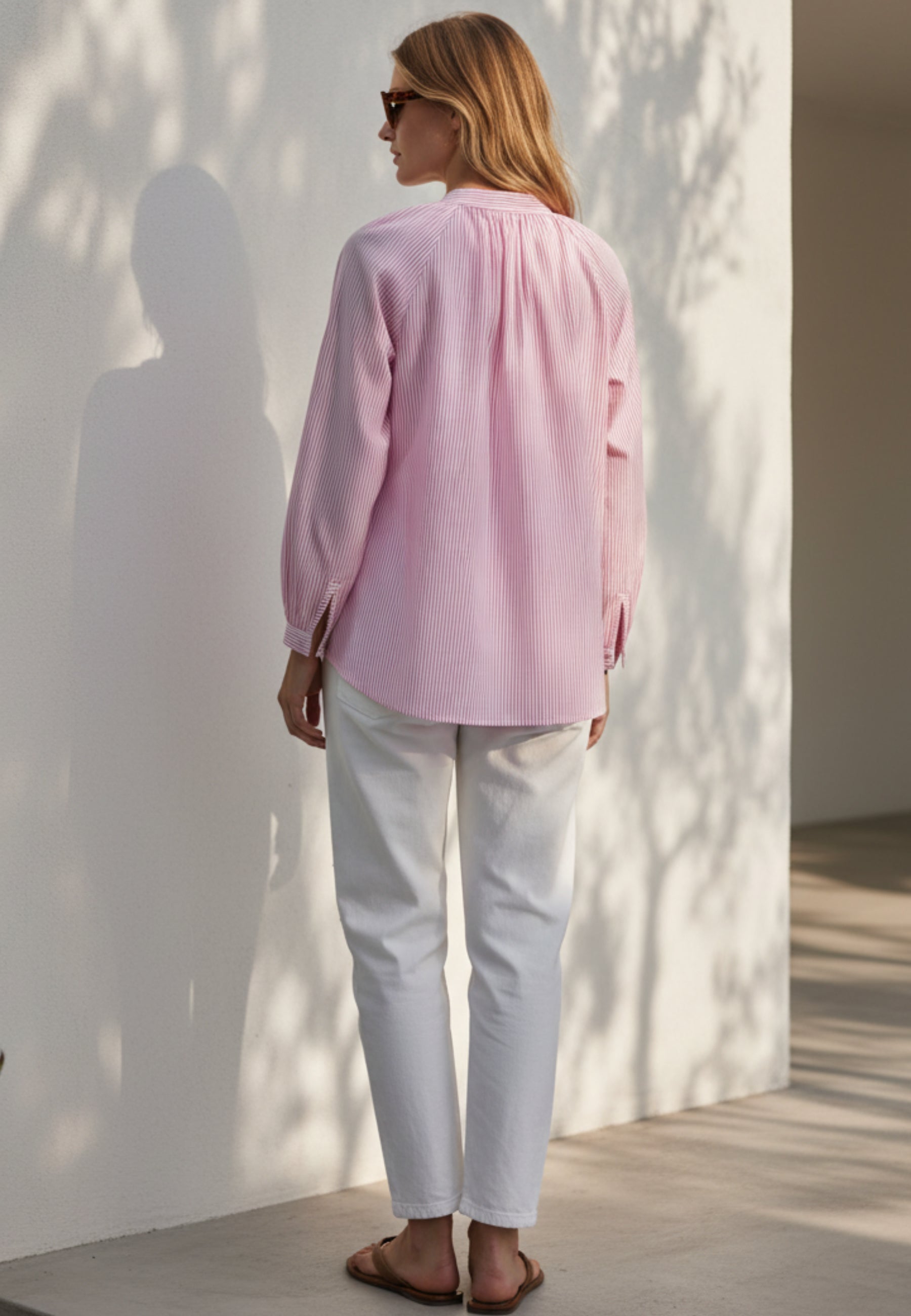 Bluse RIVIERA STRIPE aus reiner Baumwolle