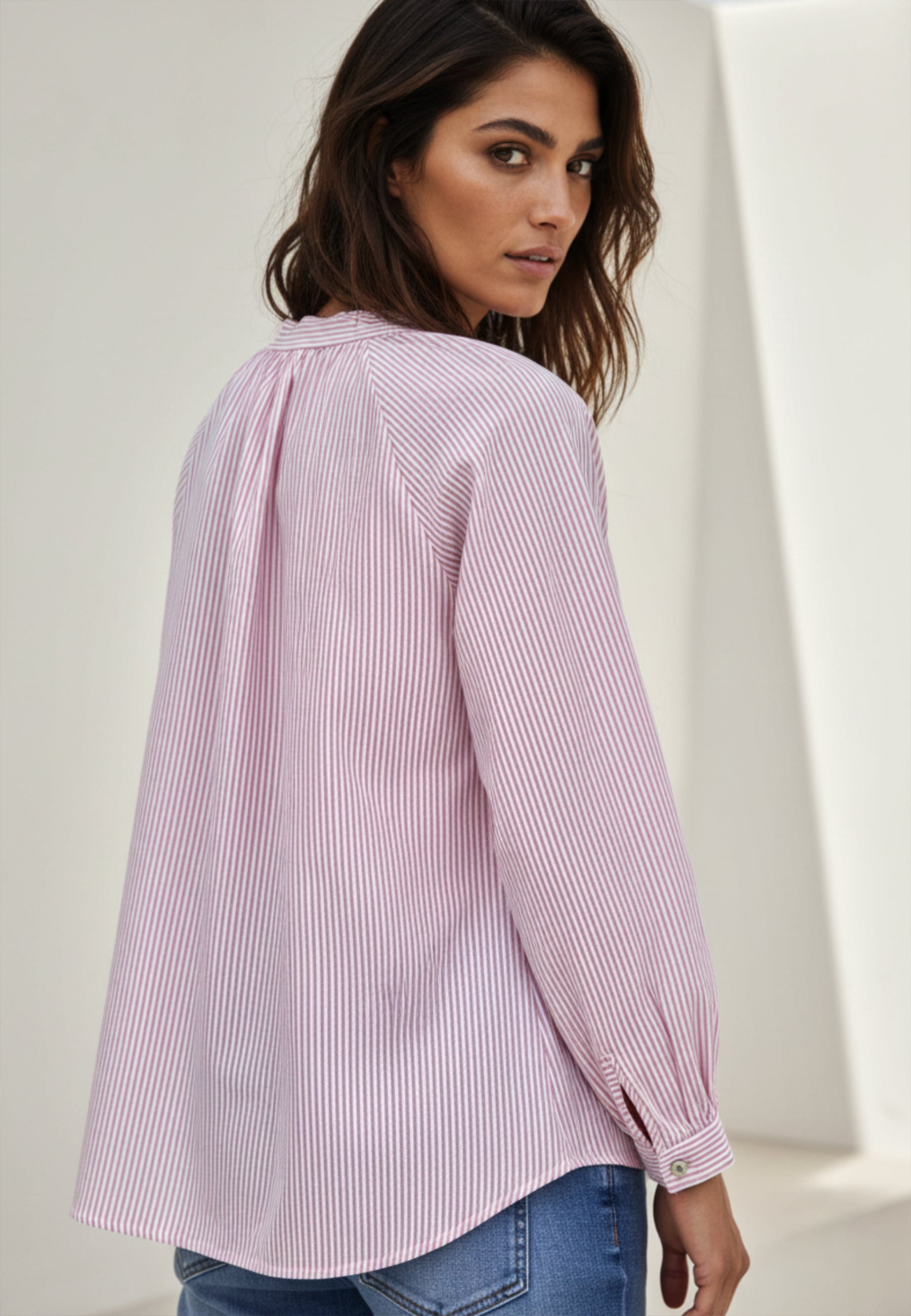 Bluse RIVIERA STRIPE aus reiner Baumwolle