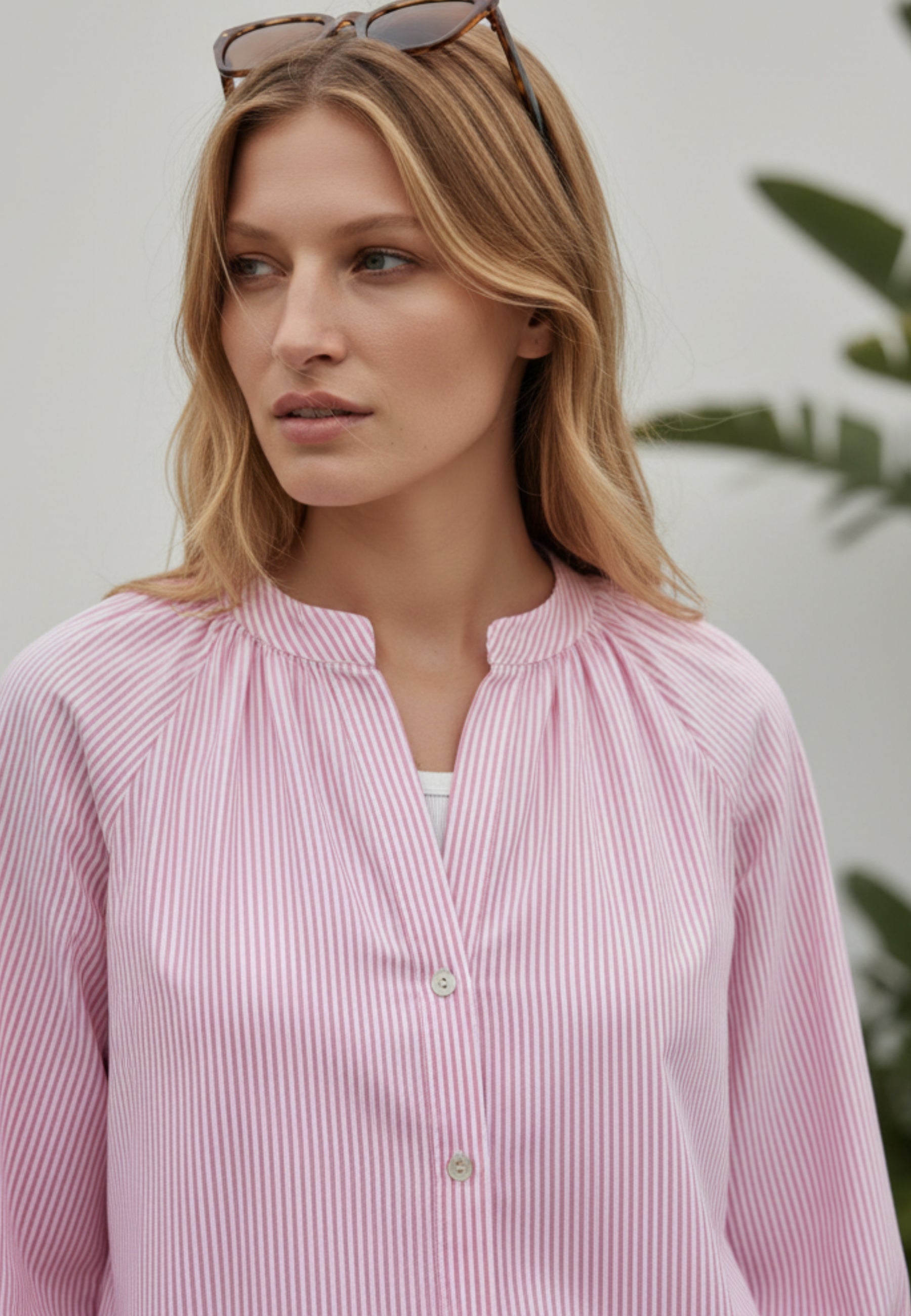 Bluse RIVIERA STRIPE aus reiner Baumwolle