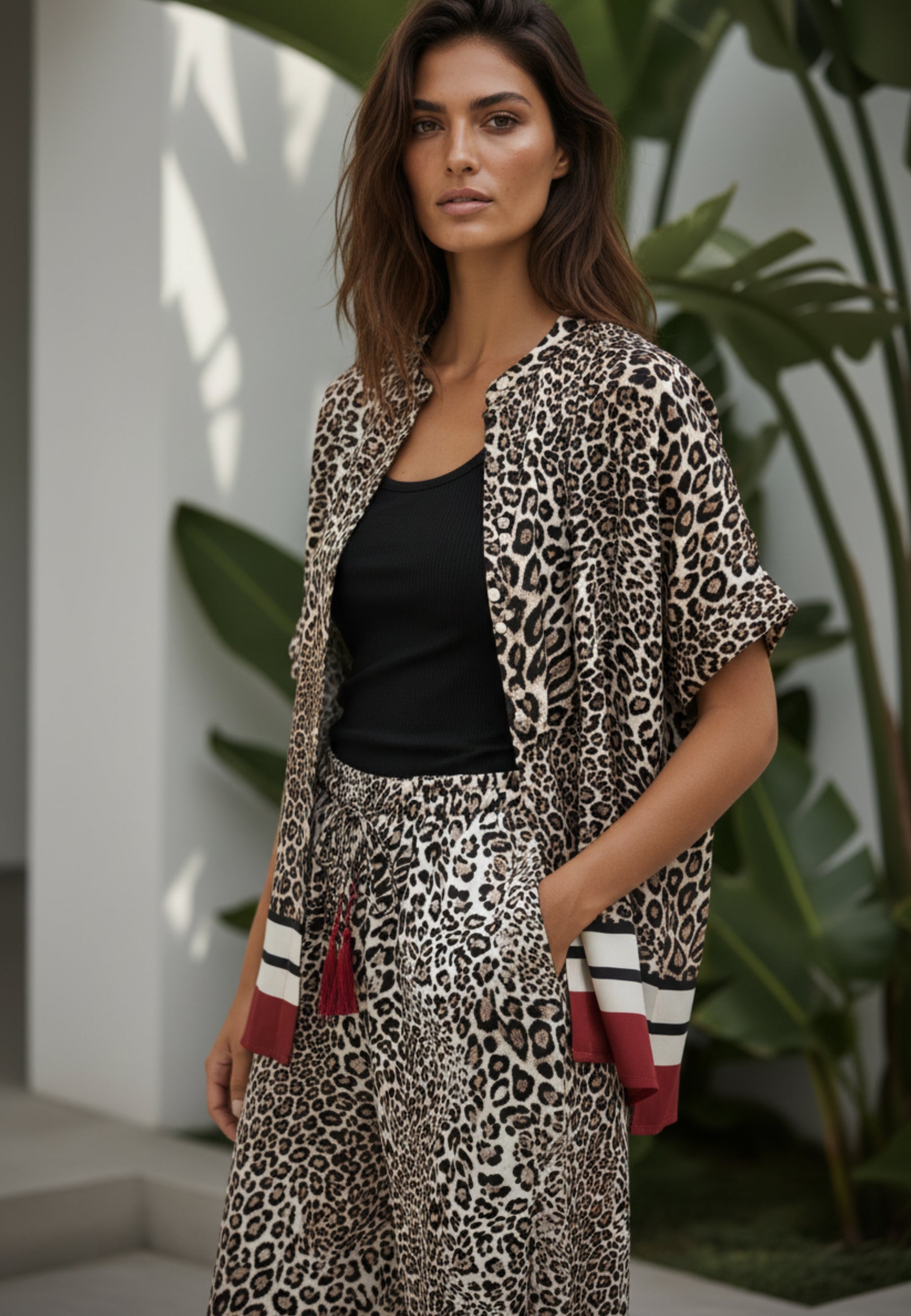 Hose INSTINCT WIDE LEG aus Viskose Satin
