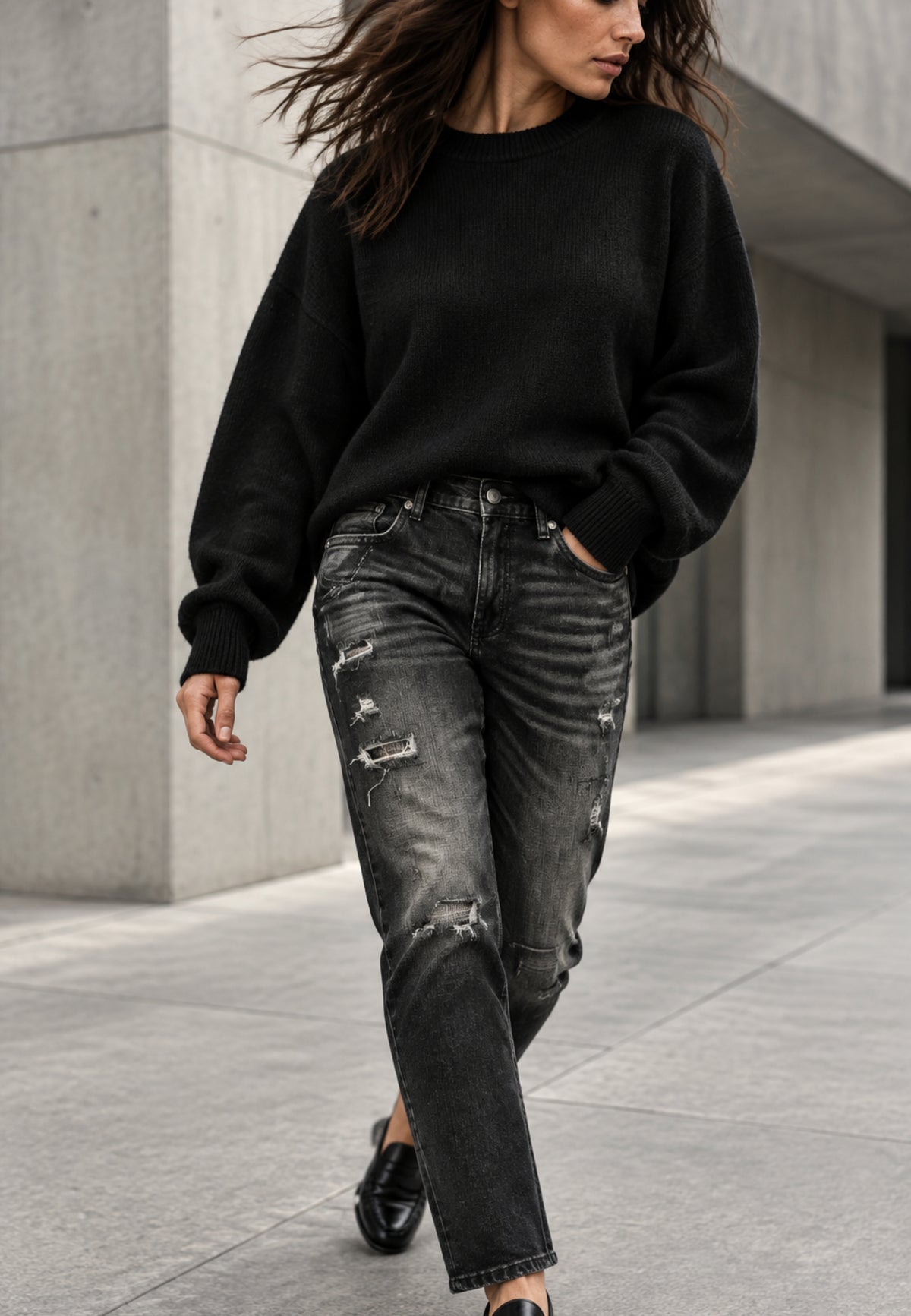 Jeans BLACK REBEL aus elastischem Denim