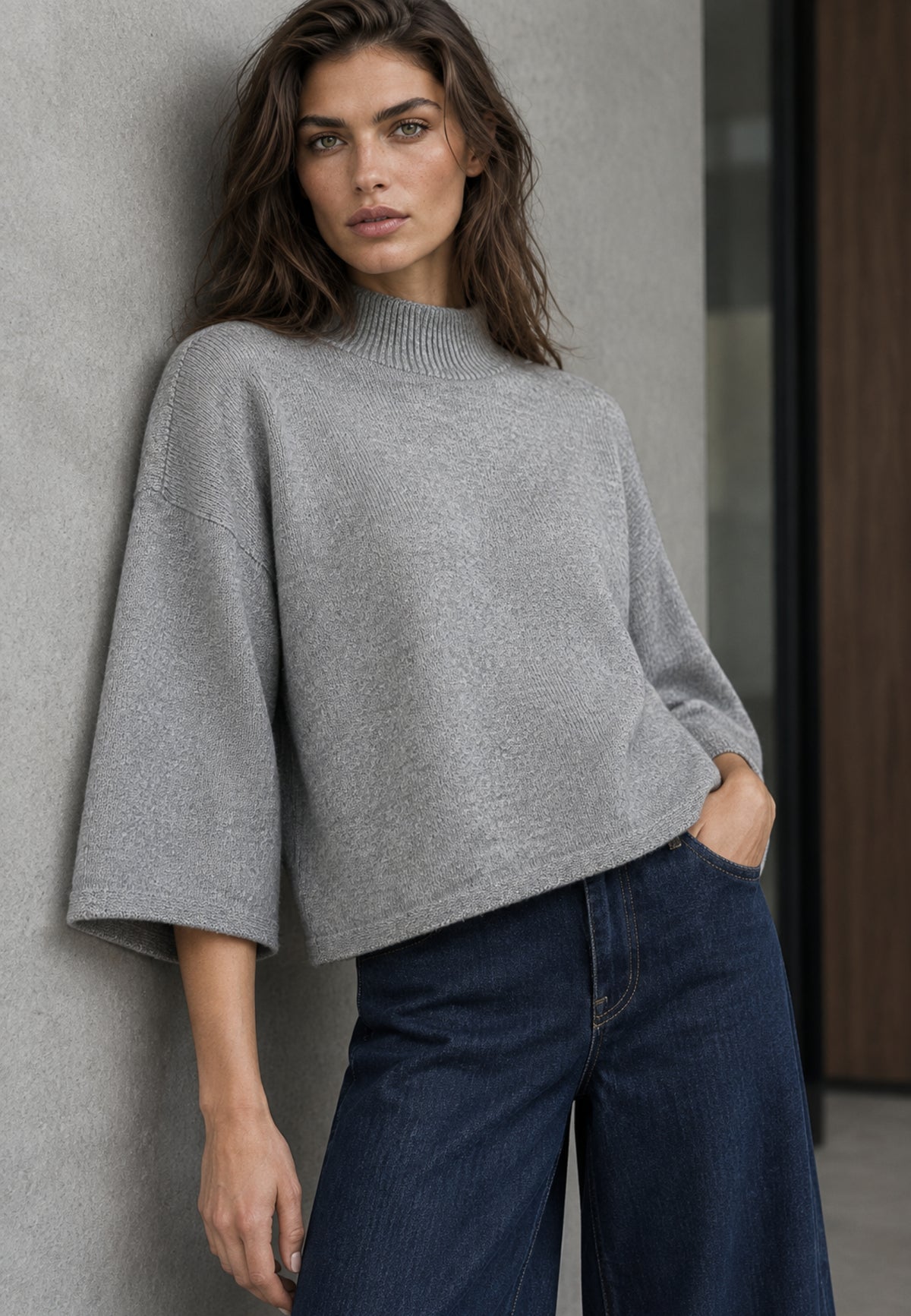 Strickpullover SOFT SHAPE aus Viskose-Mix