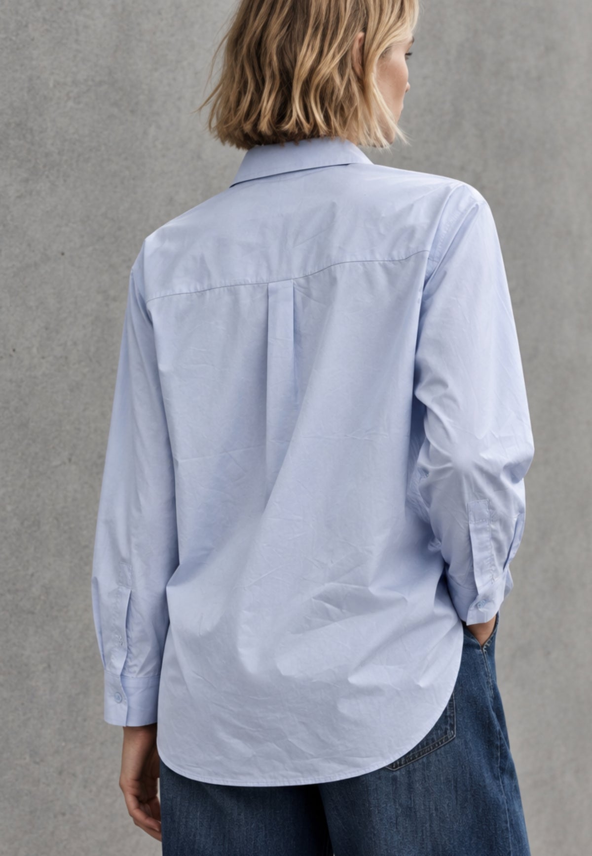 Popelinebluse ESSENTIAL aus reiner Baumwolle