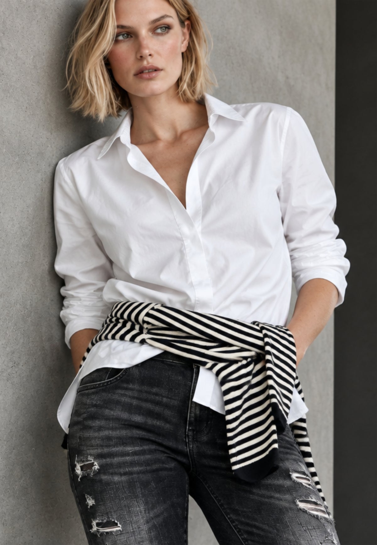 Popelinebluse ESSENTIAL aus reiner Baumwolle