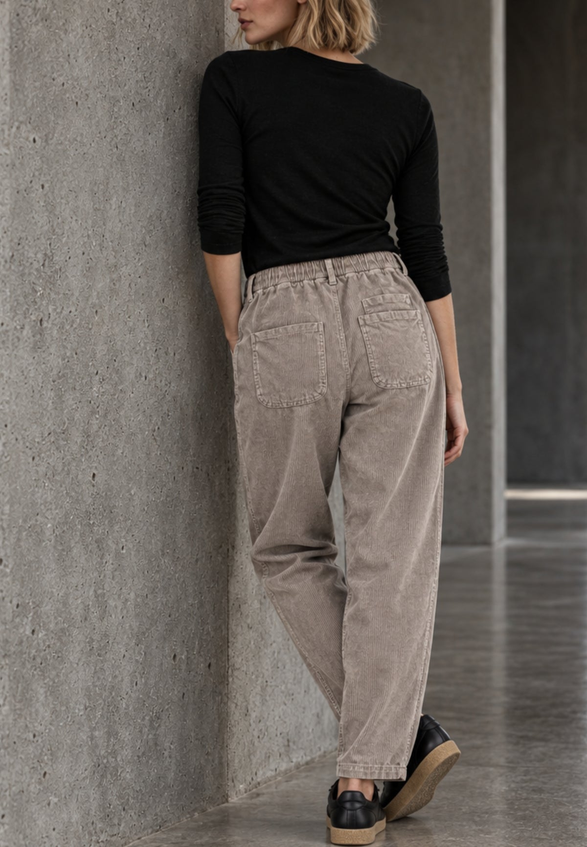 Cordhose SOFT BARREL aus Baumwoll-Stretch