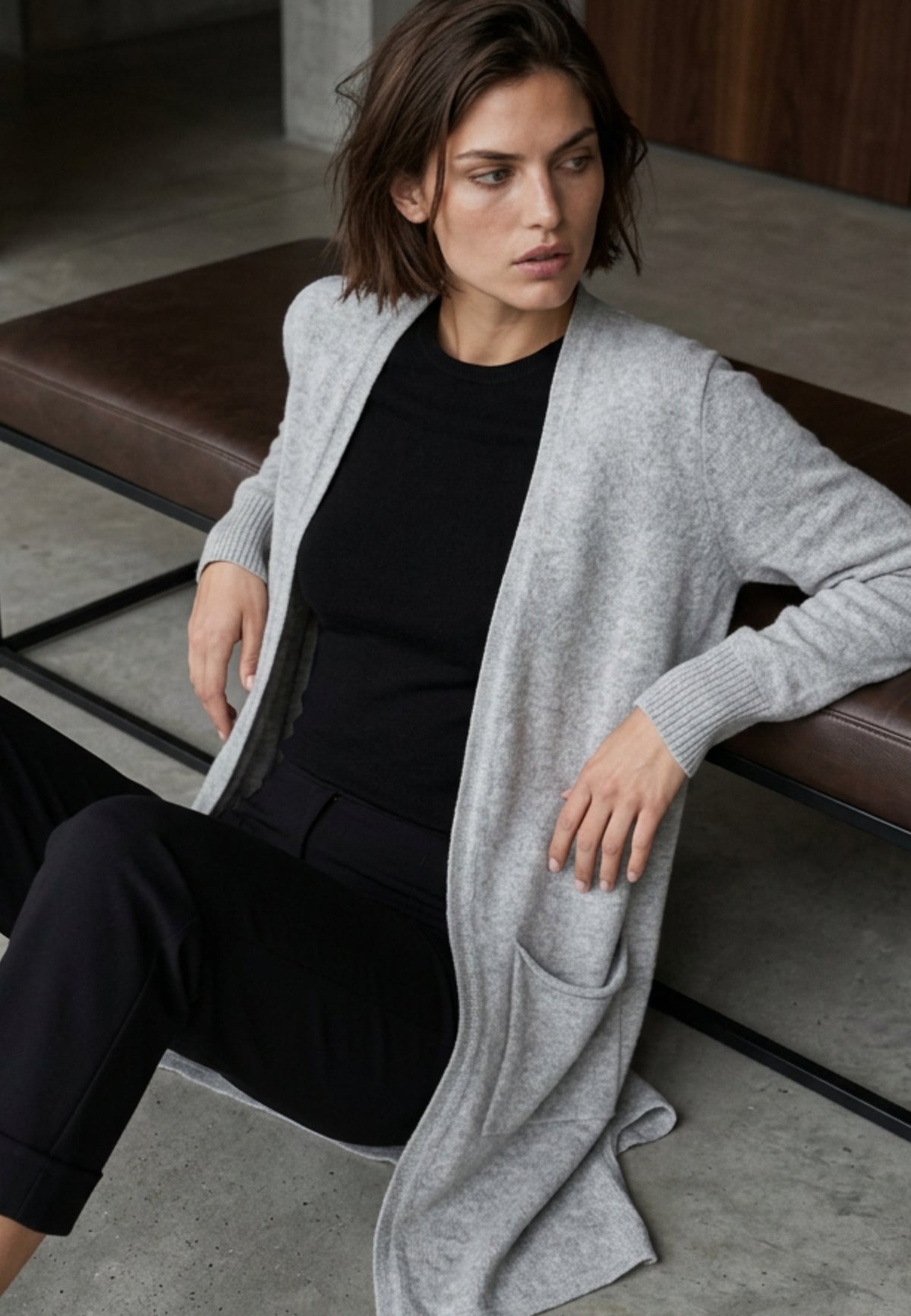 Strickjacke EASY LAYER aus Viskose-Mix