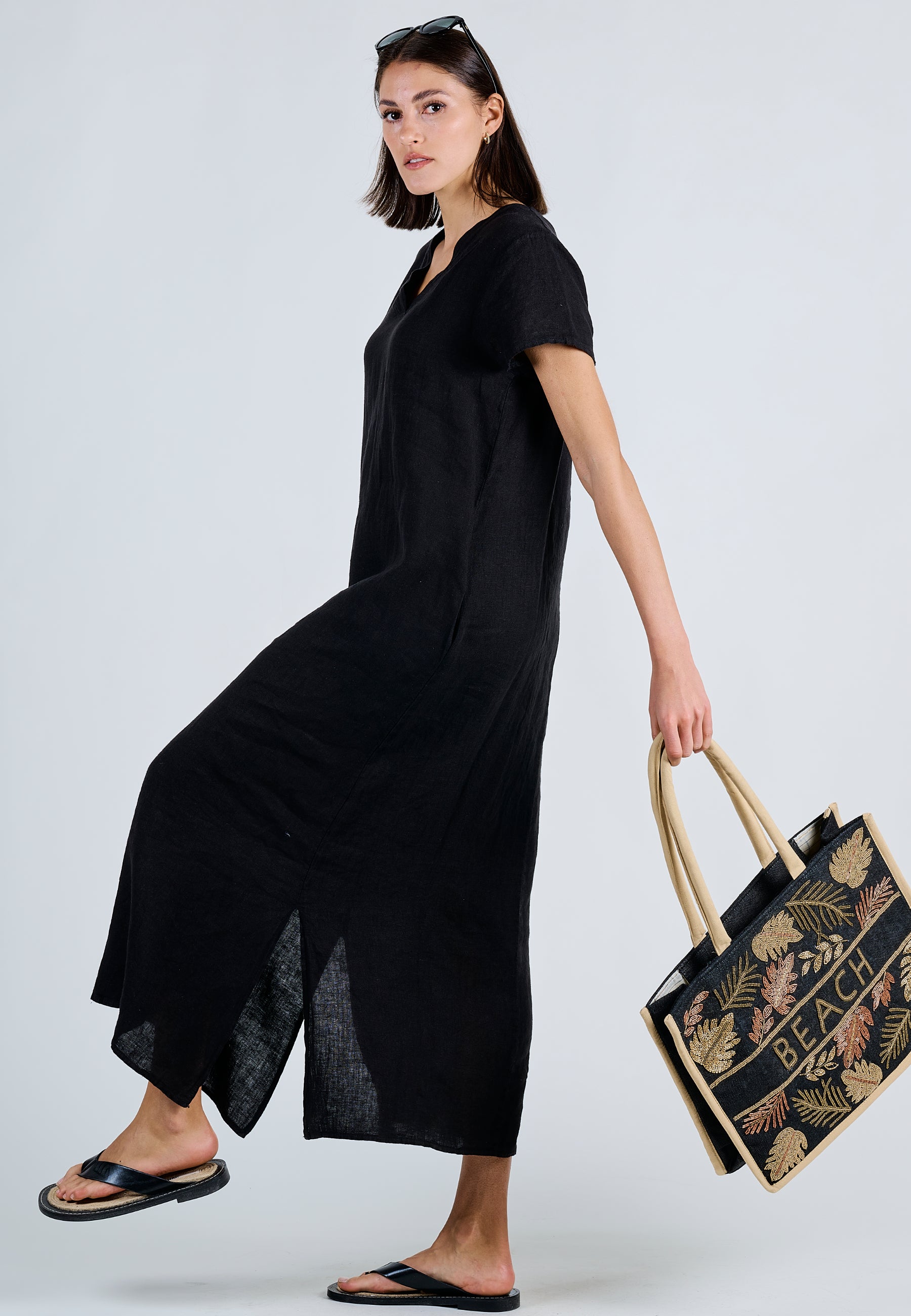 LINEN FLOW DRESS